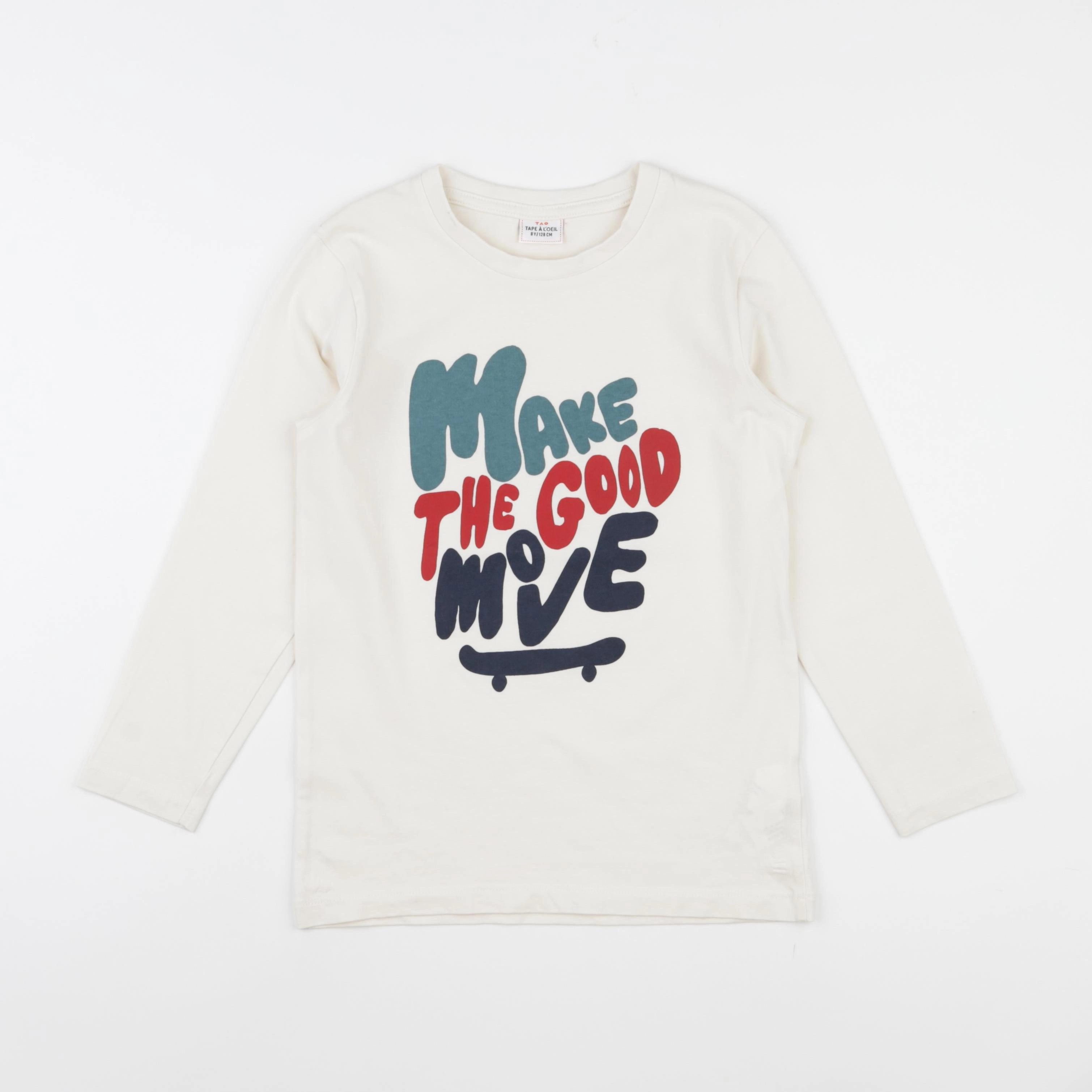 Tape à l'oeil - tee-shirt beige - 8 ans