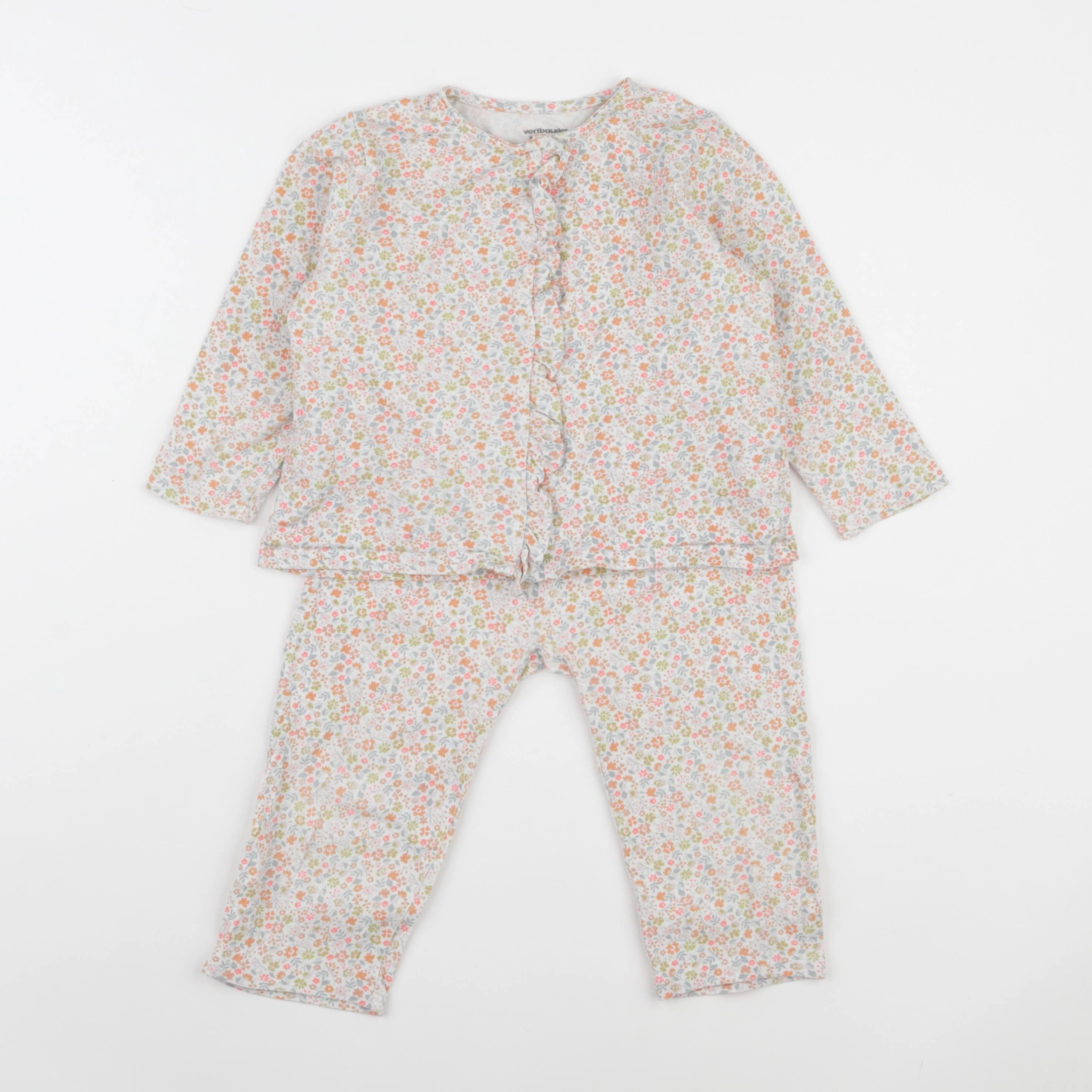 Vertbaudet - pyjama coton multicolore - 36 mois