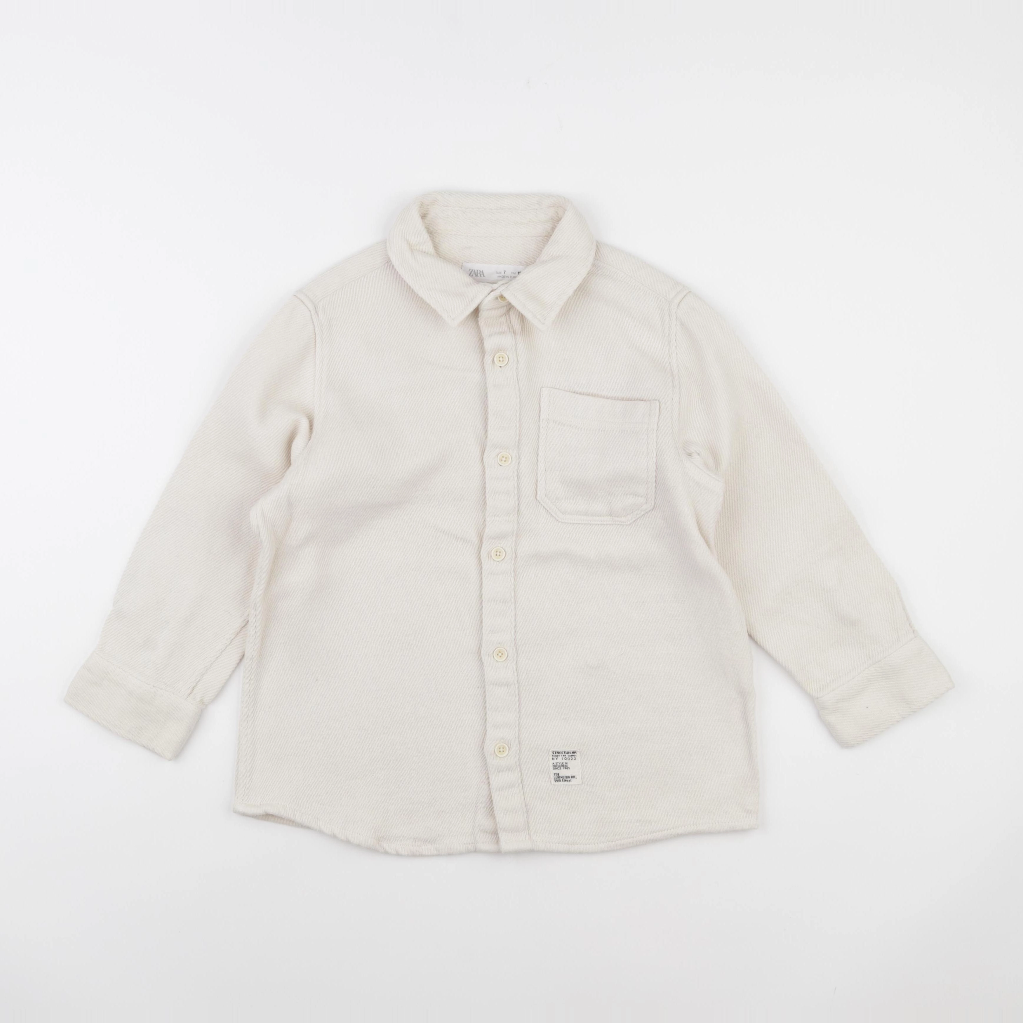 Zara - chemise beige - 7 ans