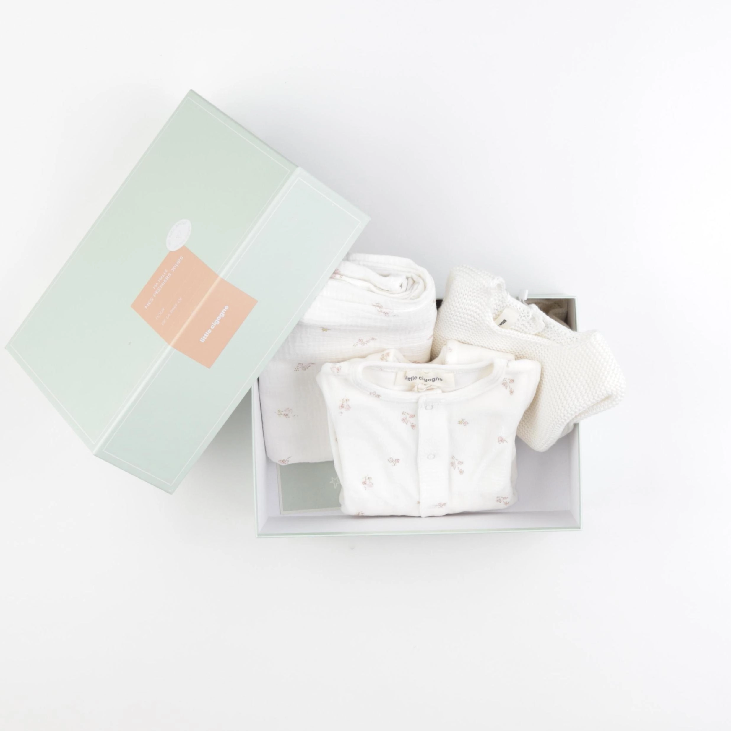 Little Cigogne - Malle naissance "Mes premiers jours" fille - 3 mois