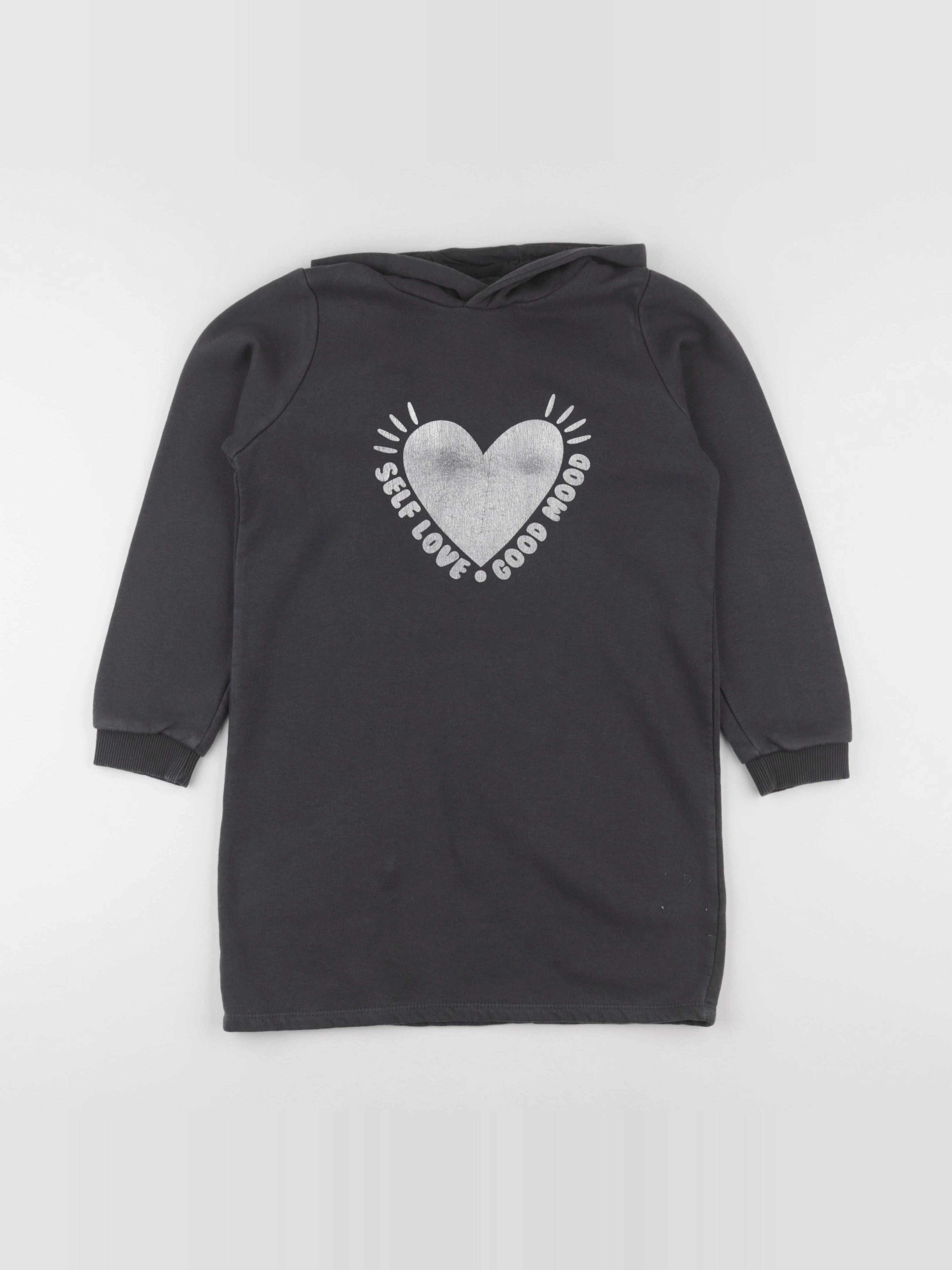 Vertbaudet - robe gris - 10 ans
