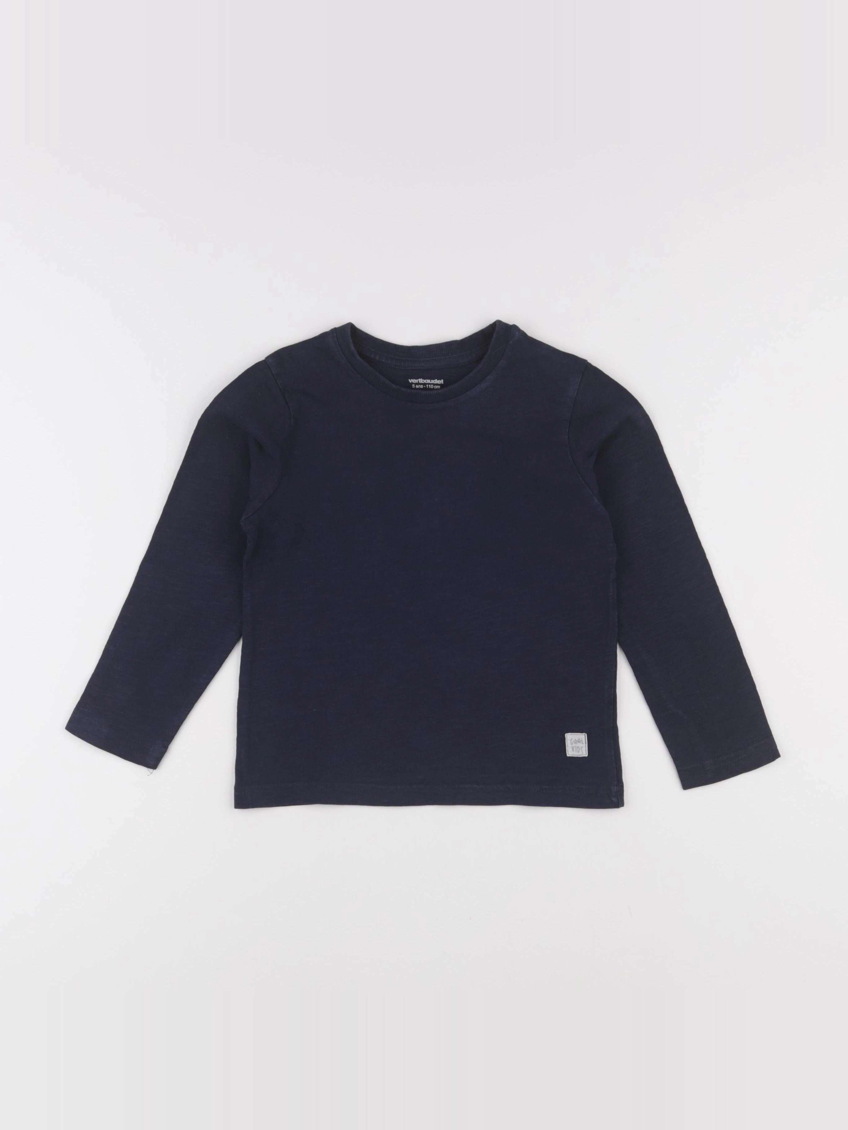 Vertbaudet - tee-shirt bleu - 5 ans