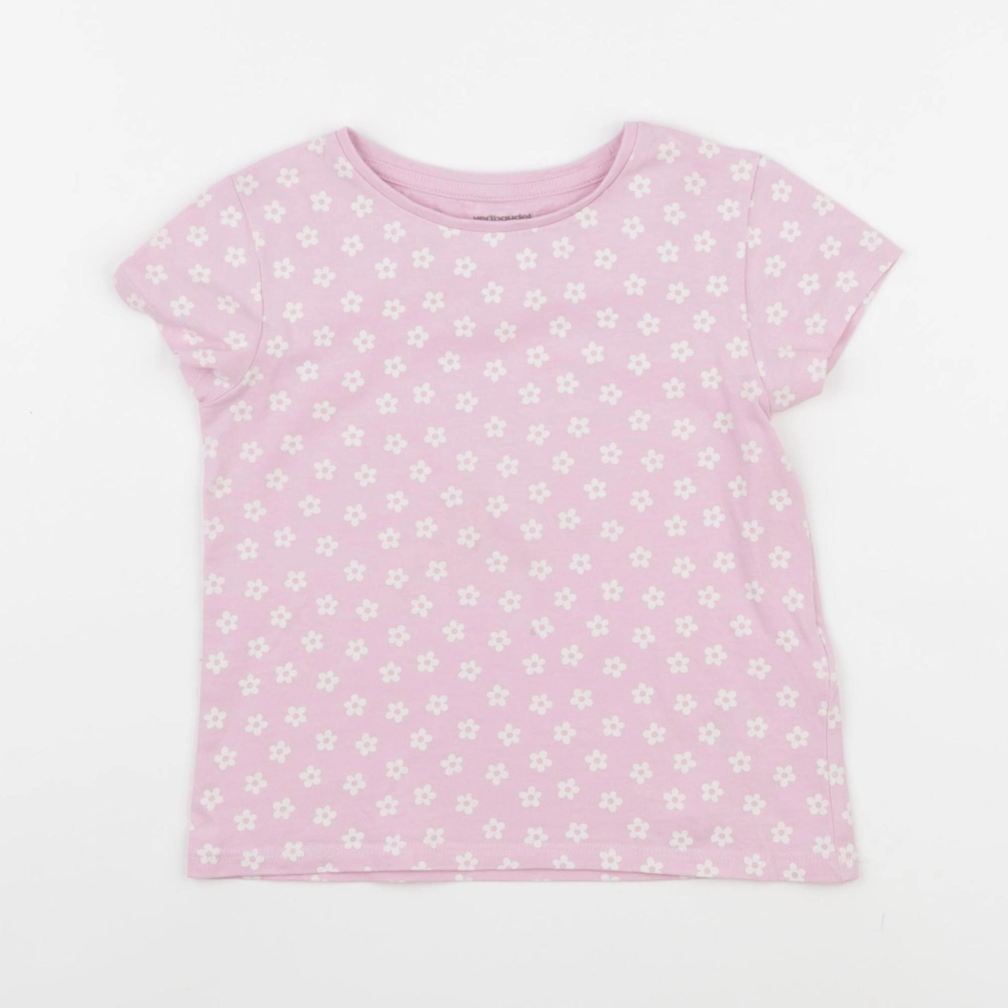 Vertbaudet - tee-shirt rose - 5 ans
