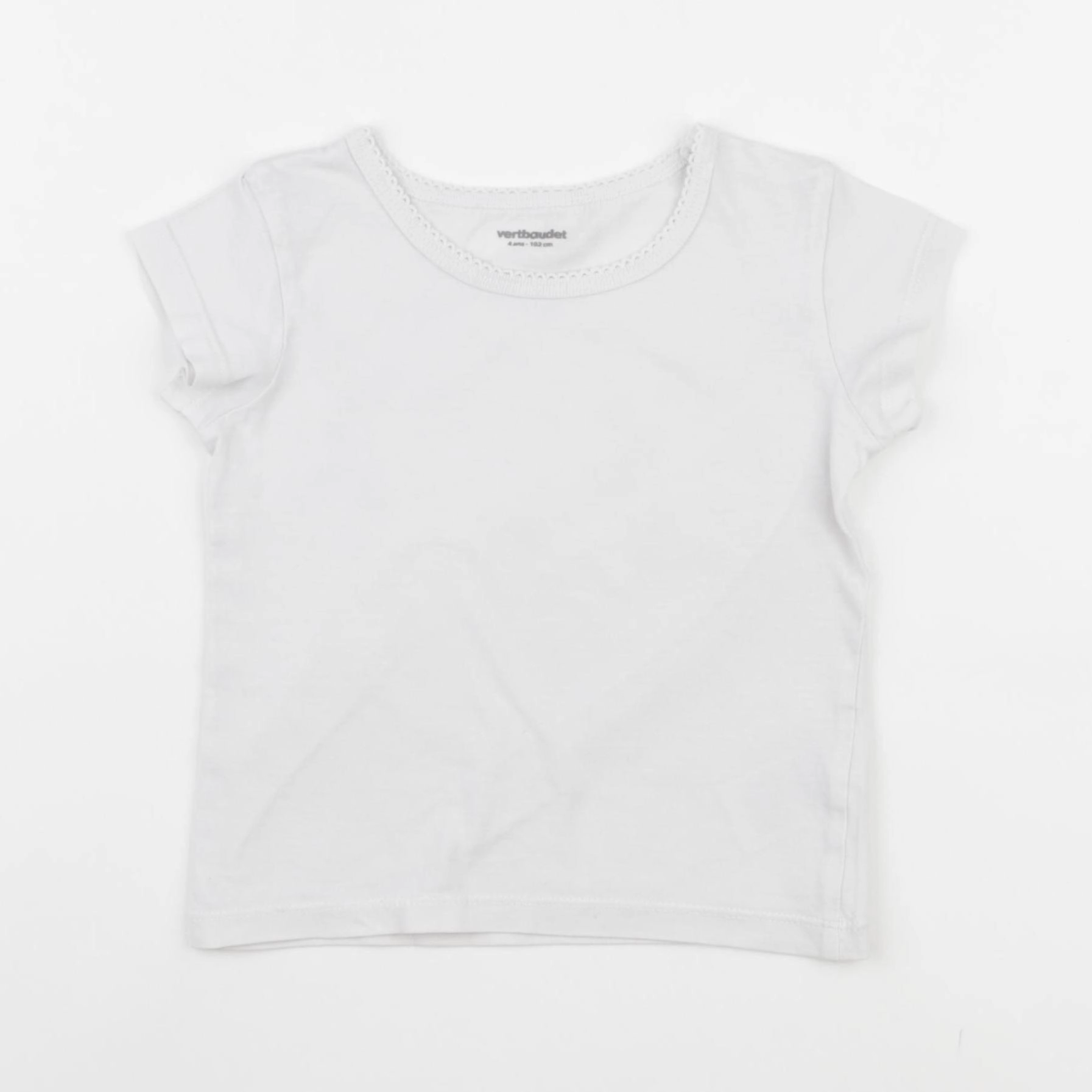 Vertbaudet - maillot de corps blanc - 4 ans