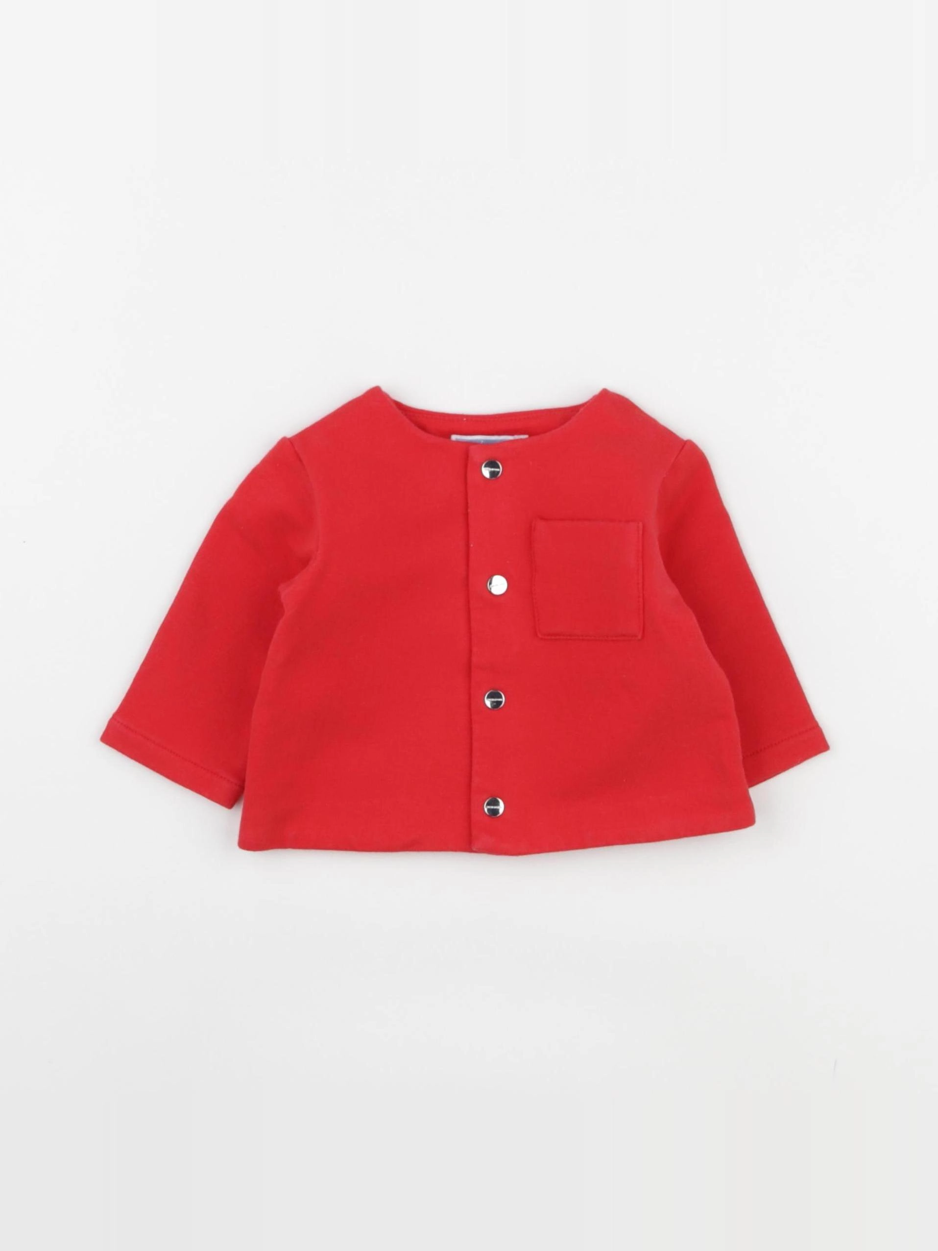 Jacadi - sweat rouge - 3 mois