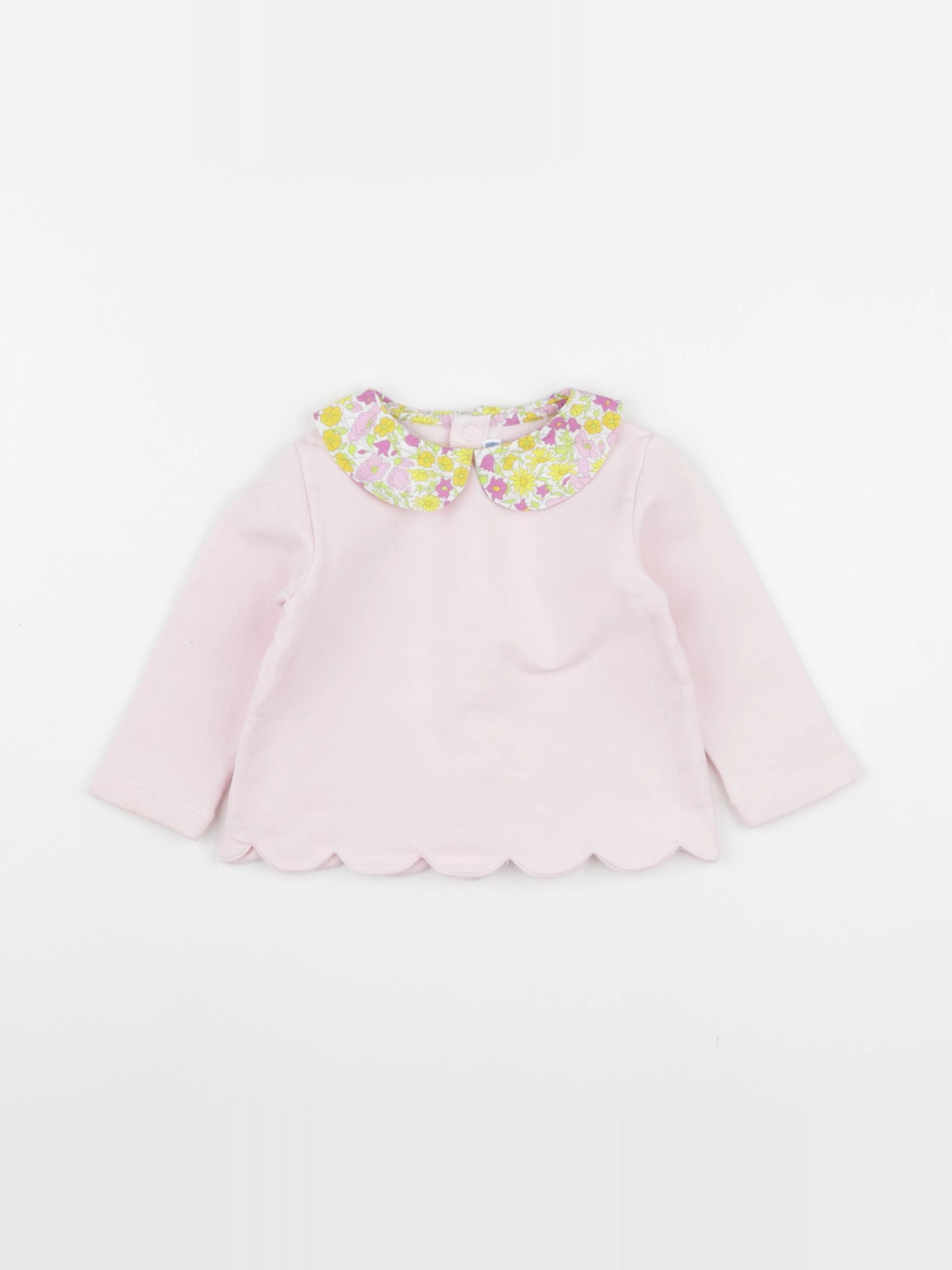 Jacadi - sweat rose - 12 mois