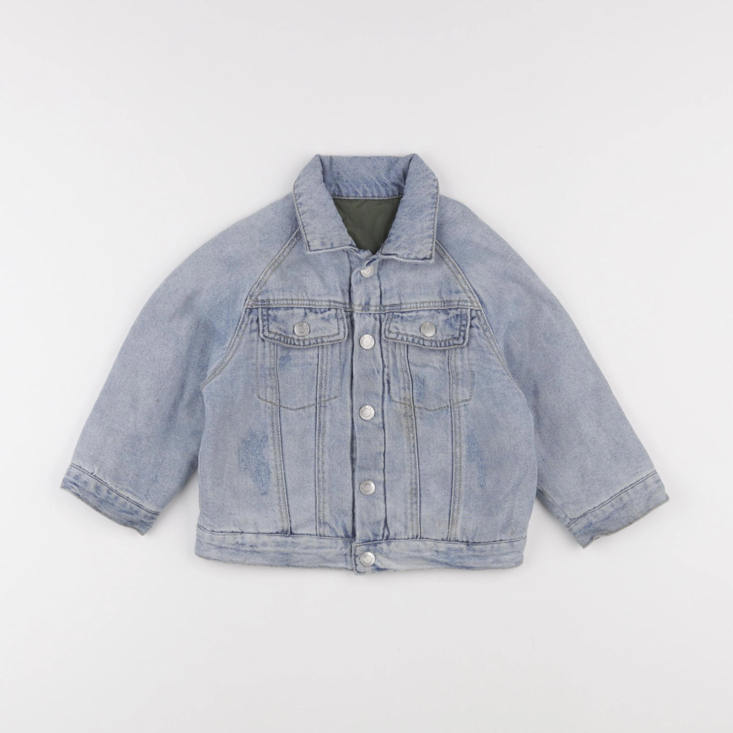Zara - veste réversible vert - 18/24 mois