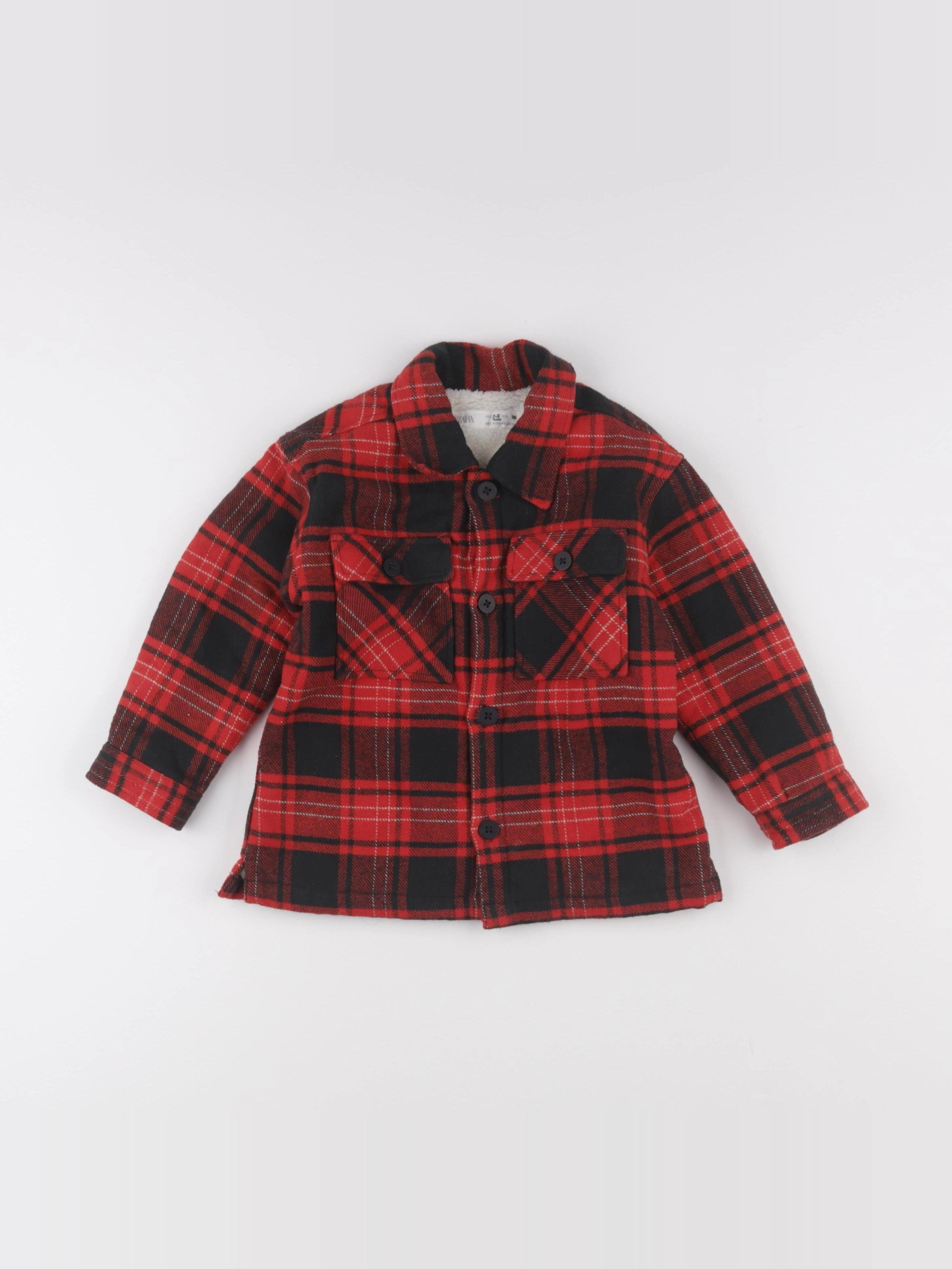 Zara - veste rouge - 2/3 ans