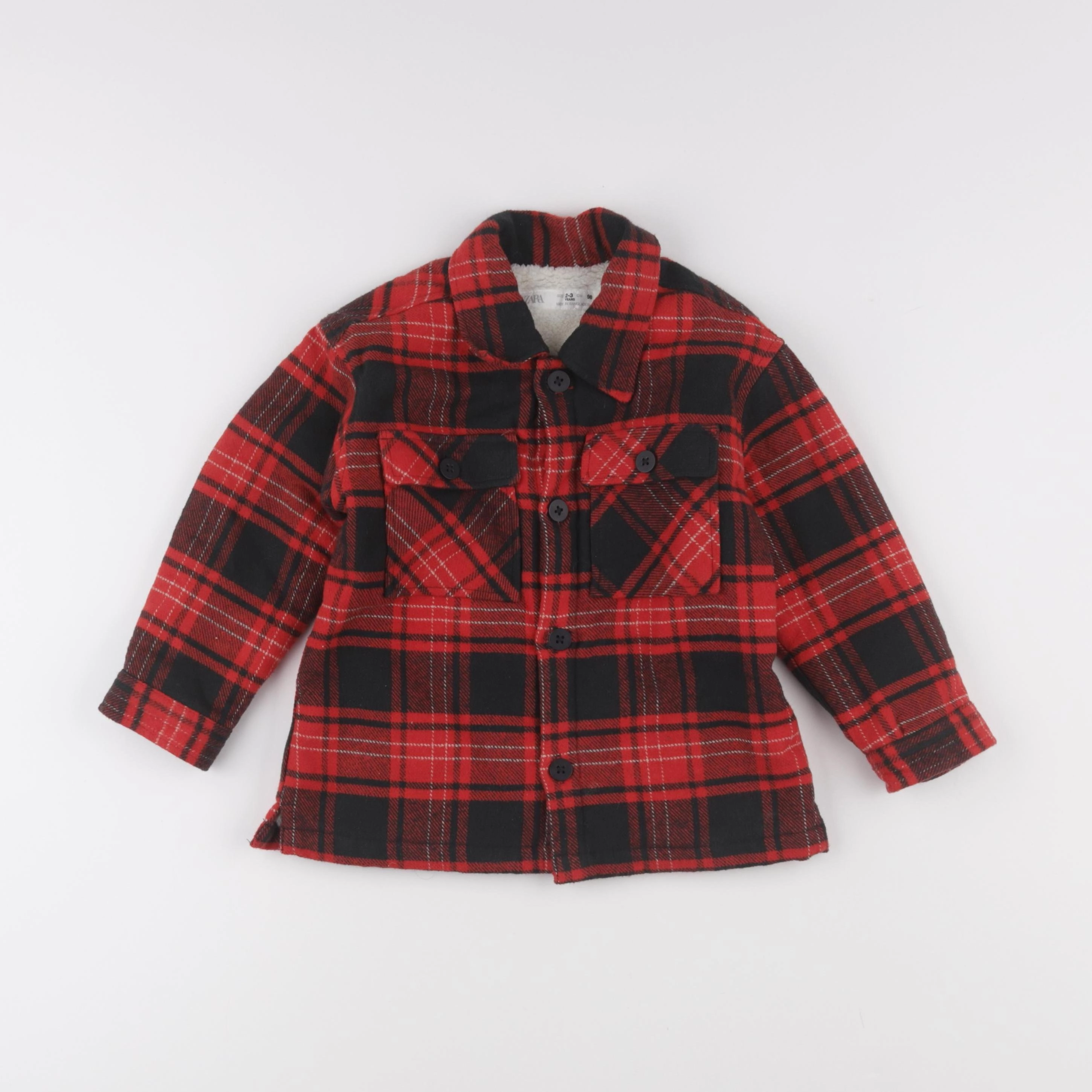 Zara - veste rouge - 2/3 ans