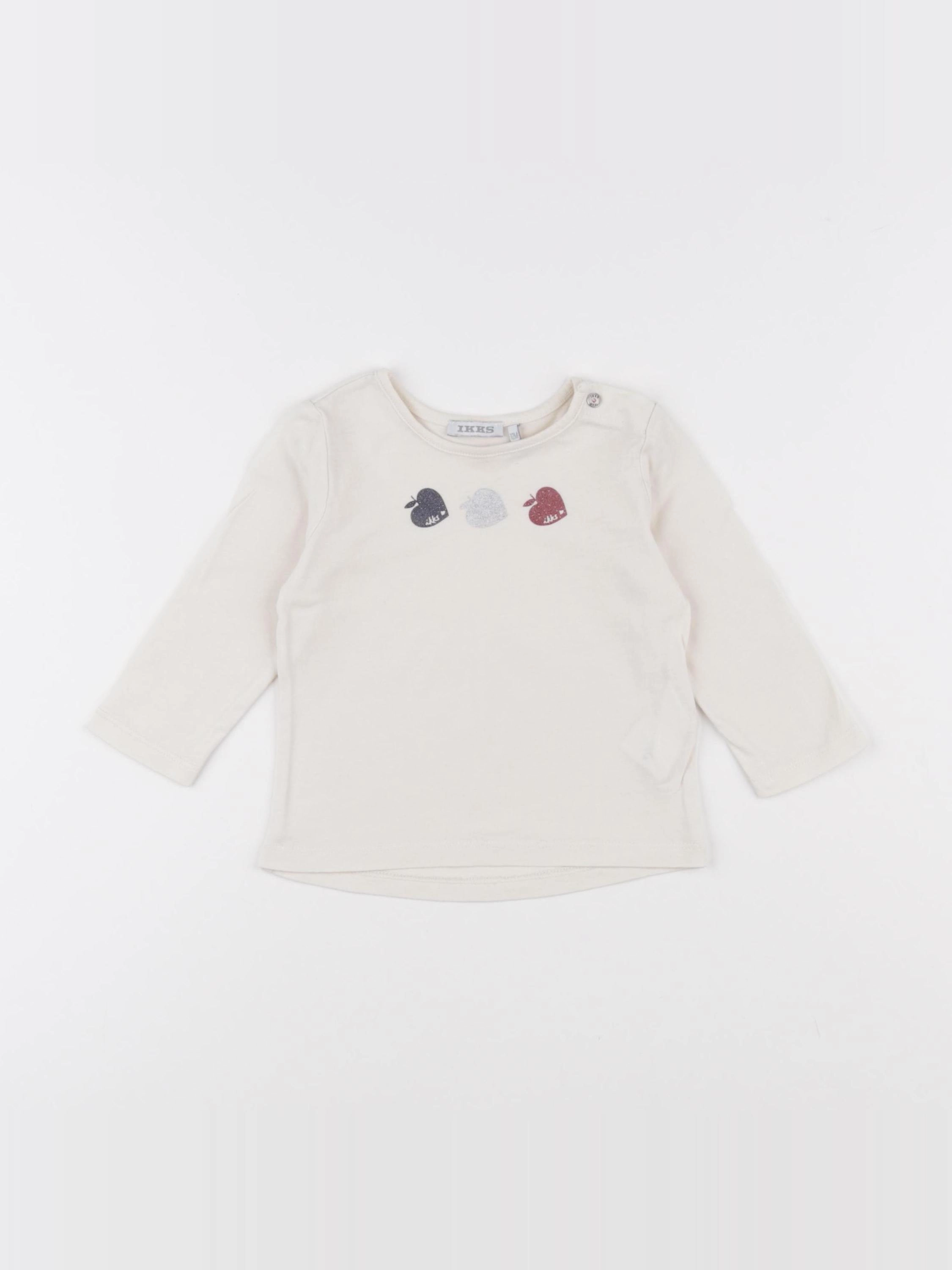IKKS - tee-shirt beige - 12 mois