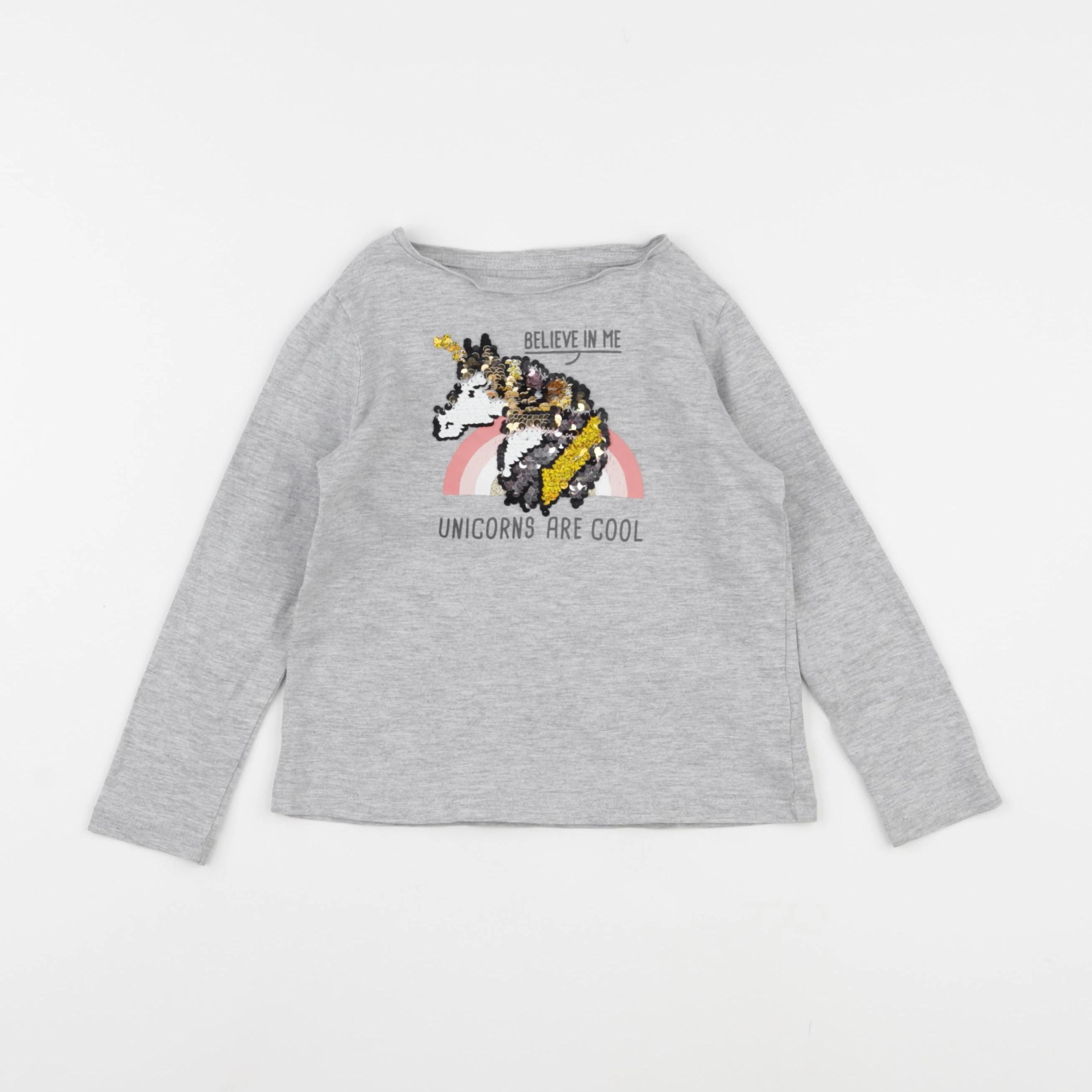 Vertbaudet - tee-shirt gris - 4 ans