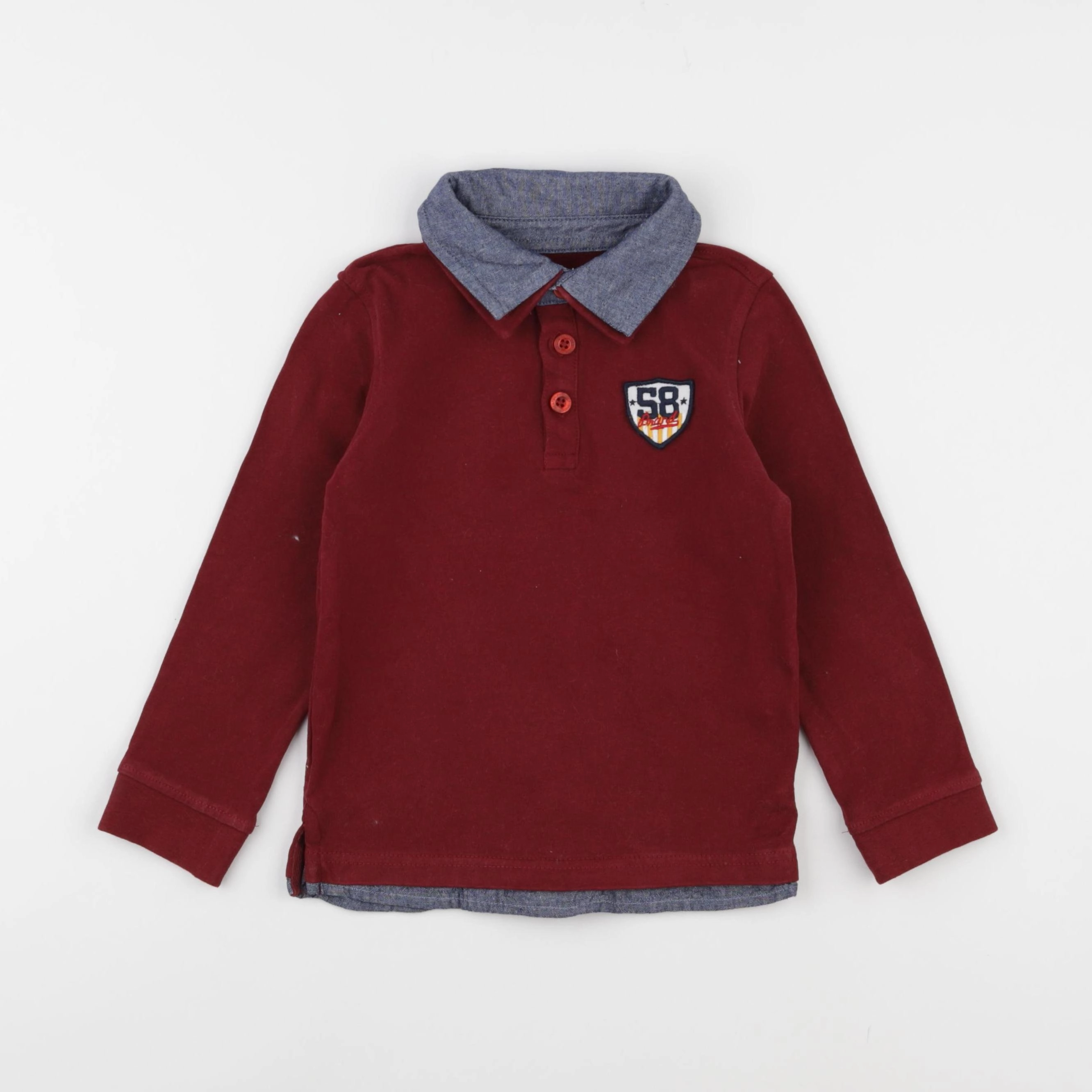 Vertbaudet - tee-shirt rouge - 5 ans