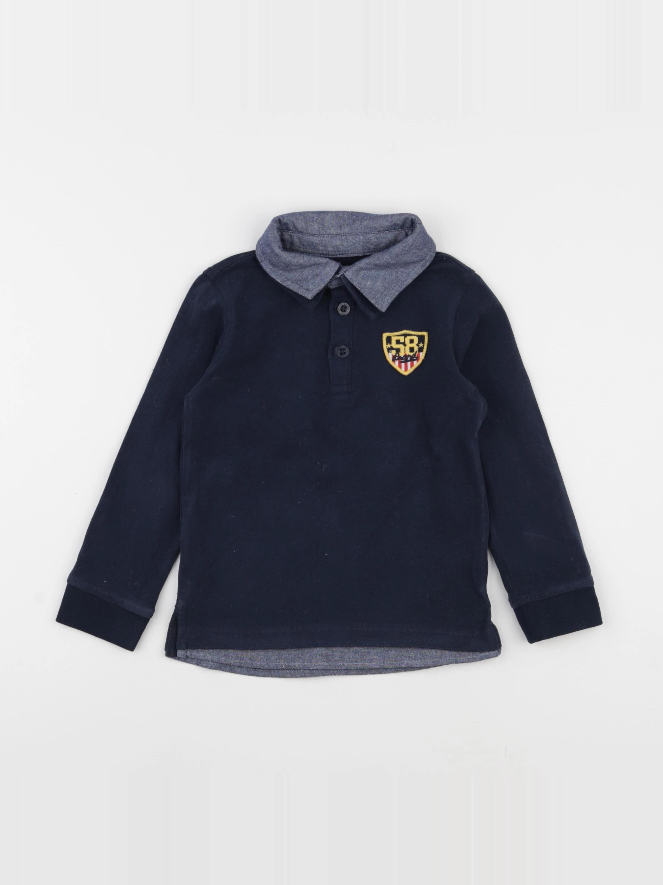 Vertbaudet - tee-shirt bleu - 5 ans