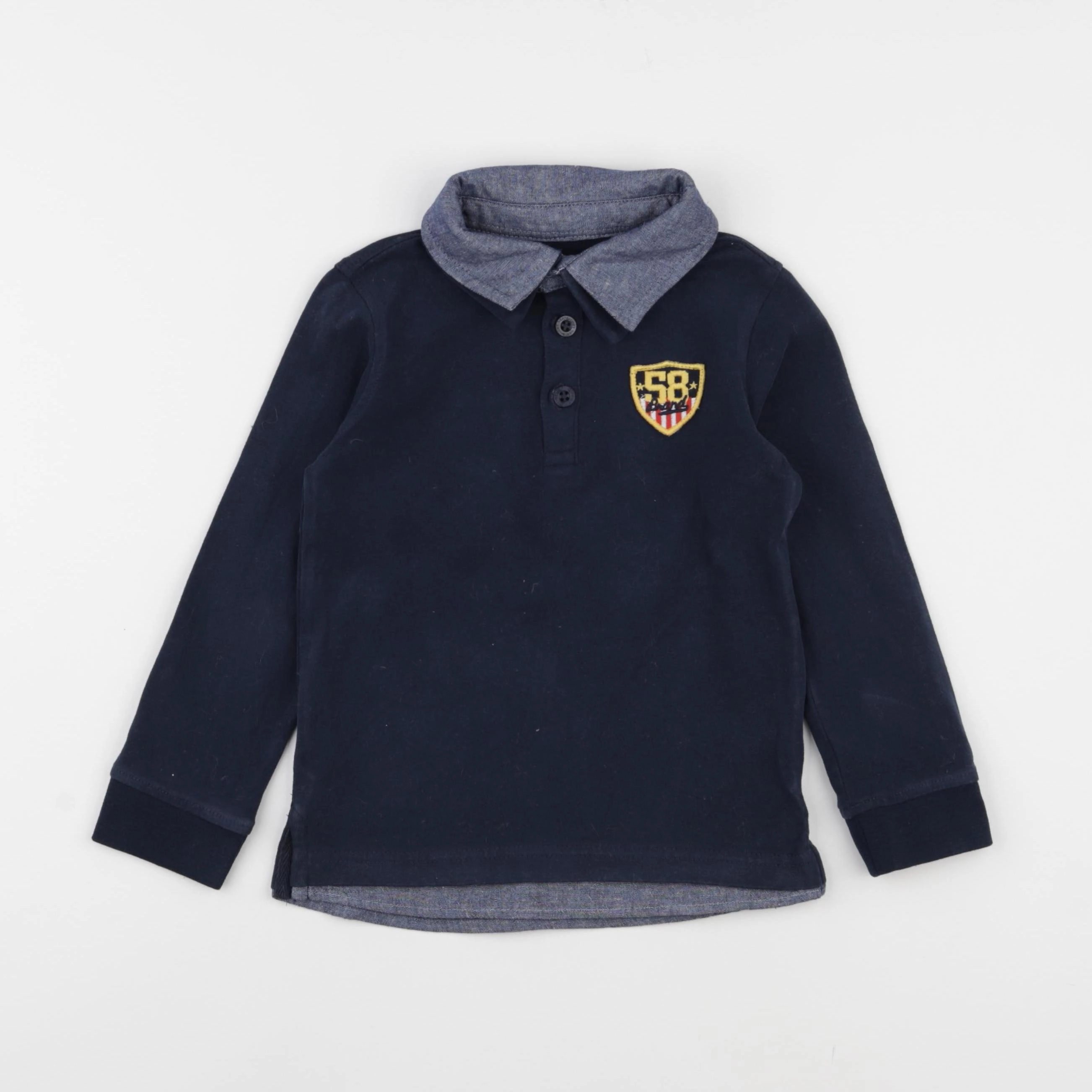 Vertbaudet - tee-shirt bleu - 5 ans
