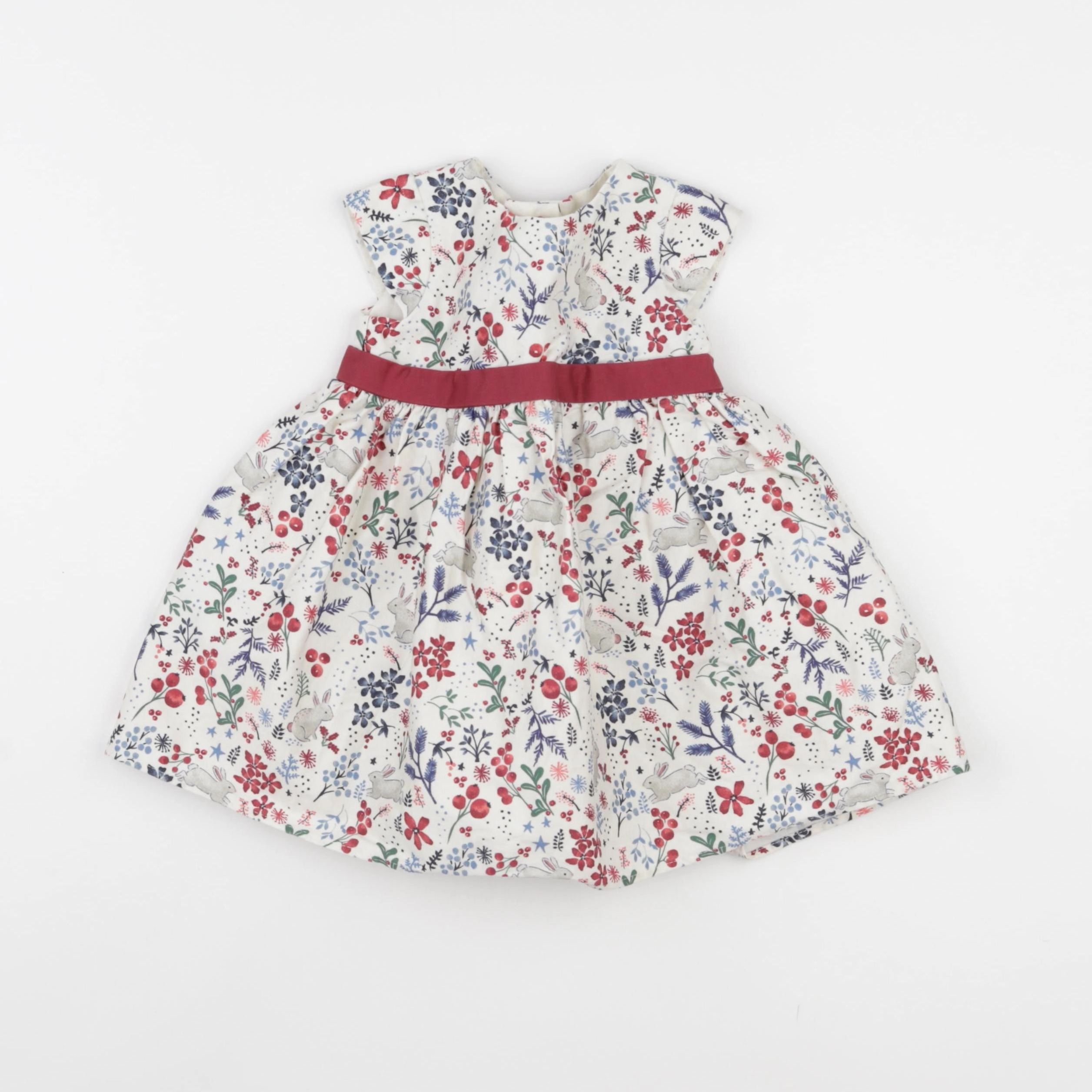 John Lewis - robe multicolore - 3/6 mois