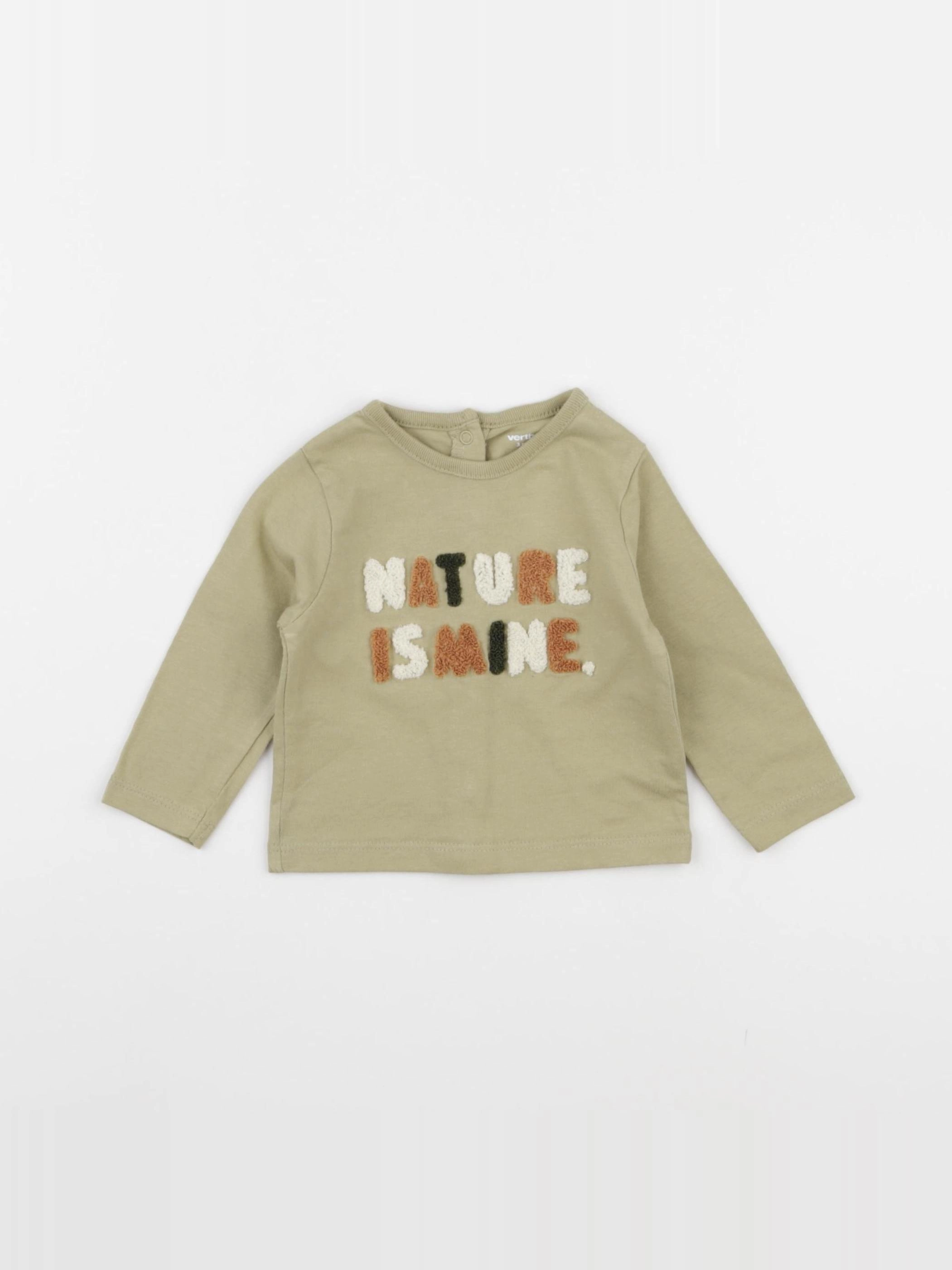 Vertbaudet - tee-shirt vert - 3 mois