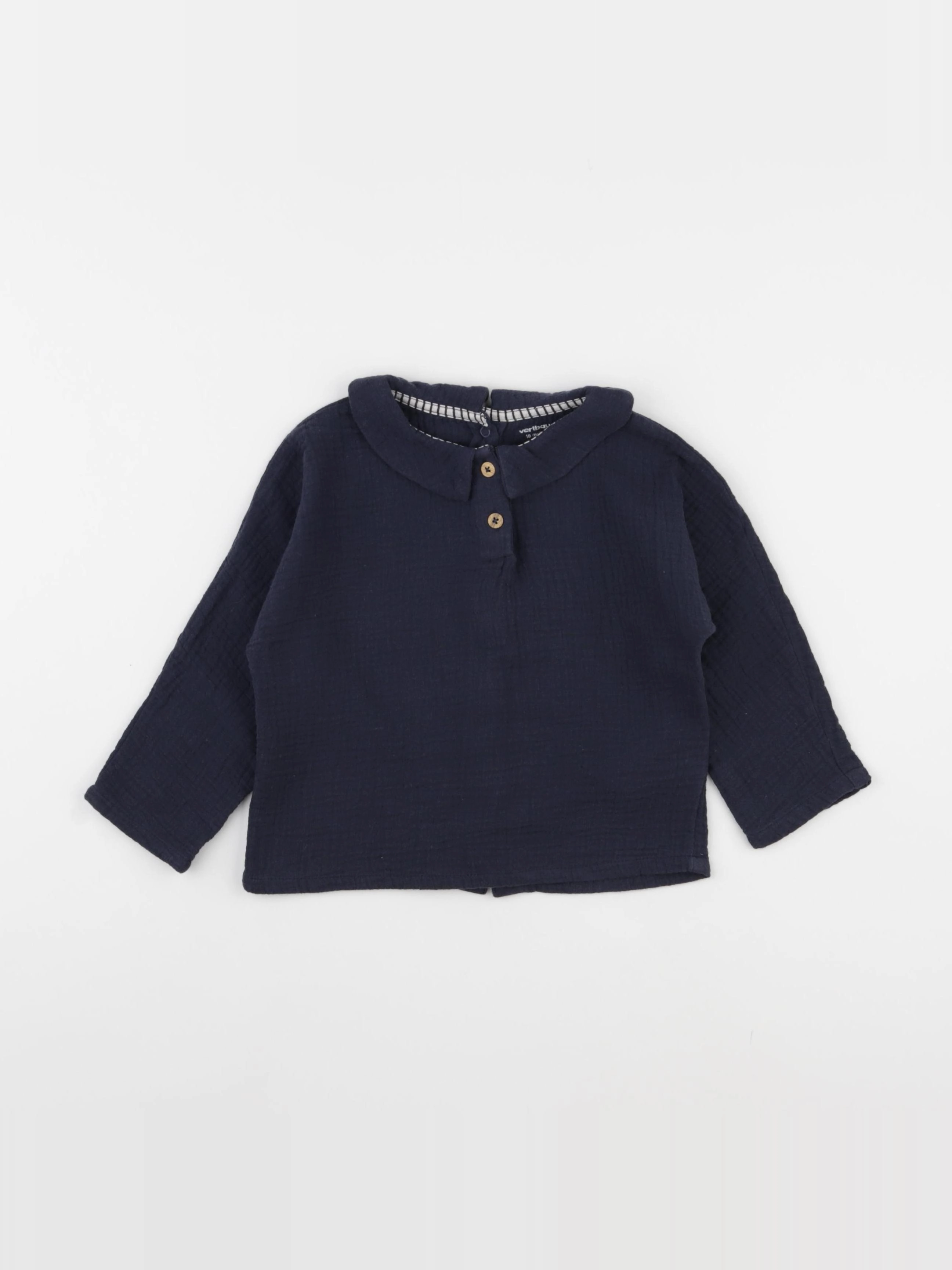 Vertbaudet - chemise bleu - 18 mois