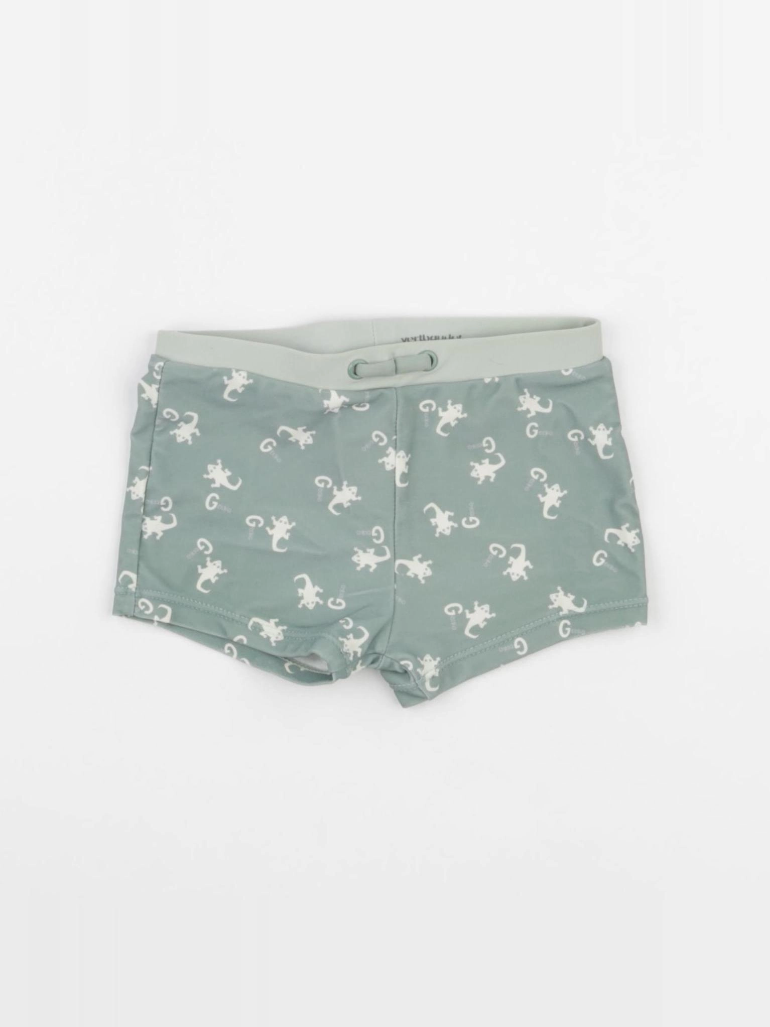 Vertbaudet - maillot de bain vert - 2 ans