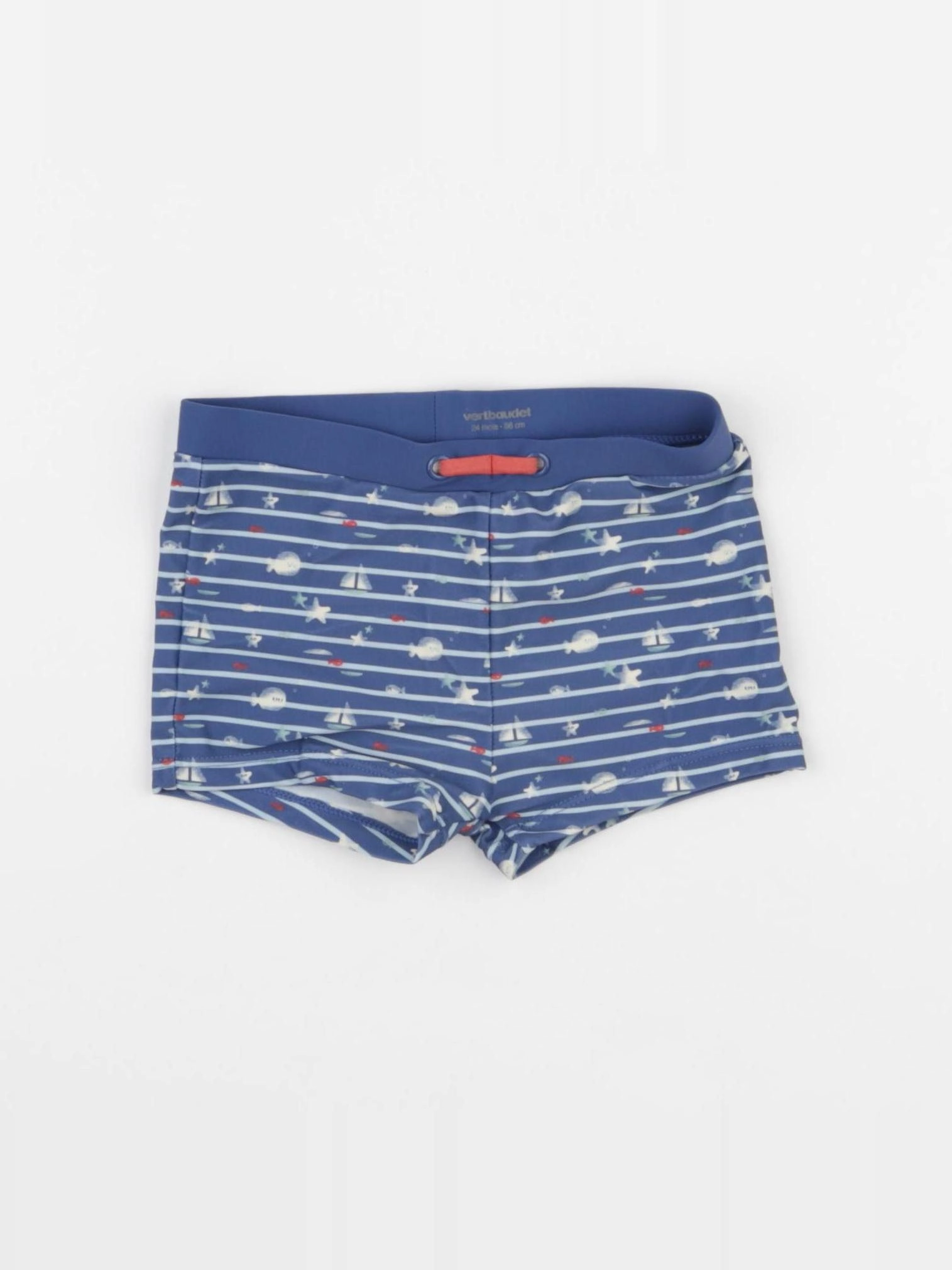 Vertbaudet - maillot de bain bleu - 24 mois