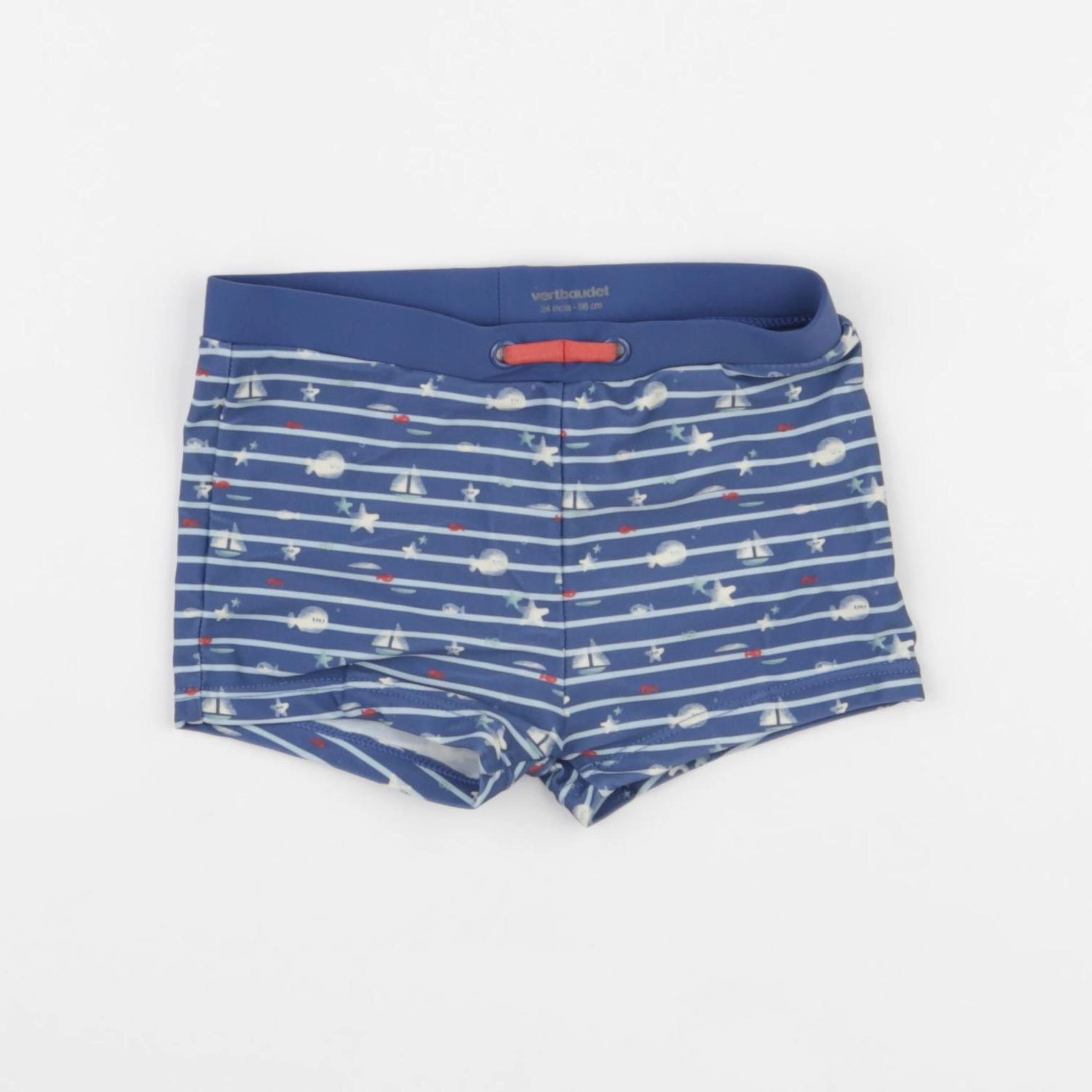 Vertbaudet - maillot de bain bleu - 24 mois