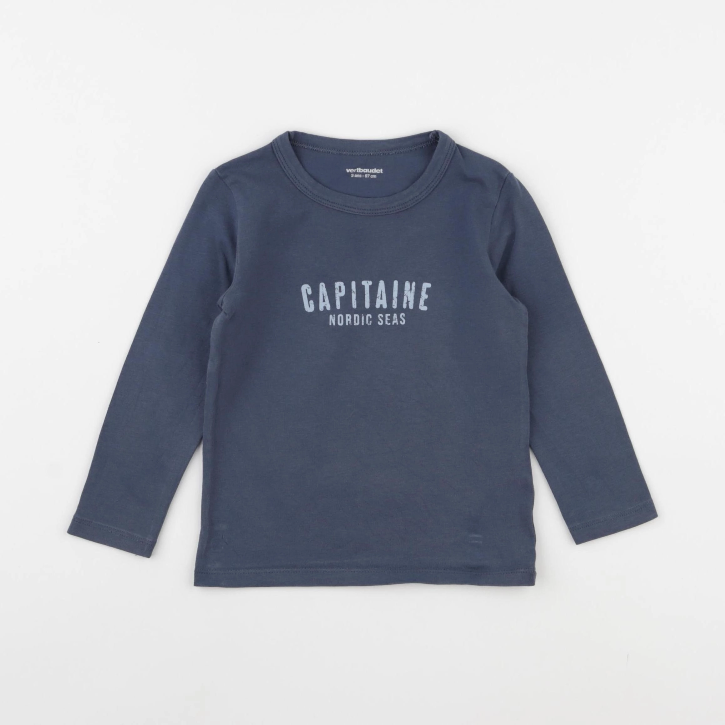 Vertbaudet - maillot de corps bleu - 3 ans
