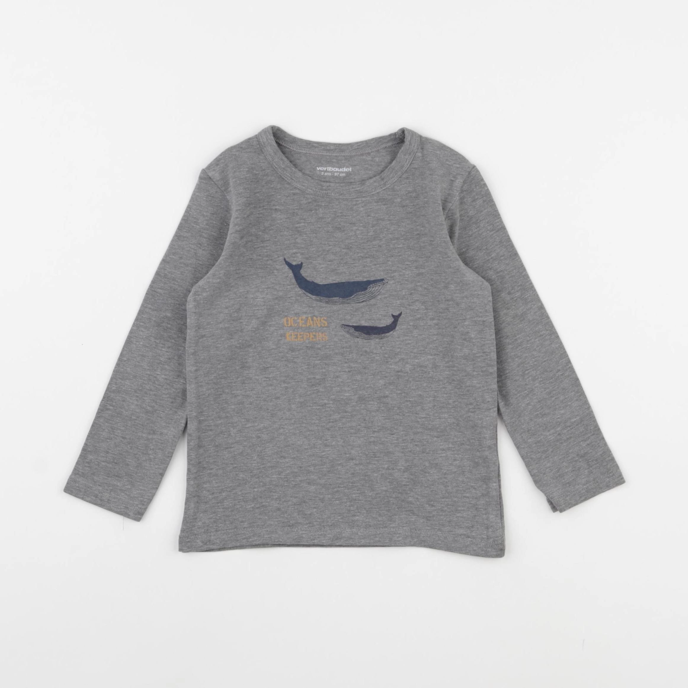 Vertbaudet - maillot de corps gris - 3 ans