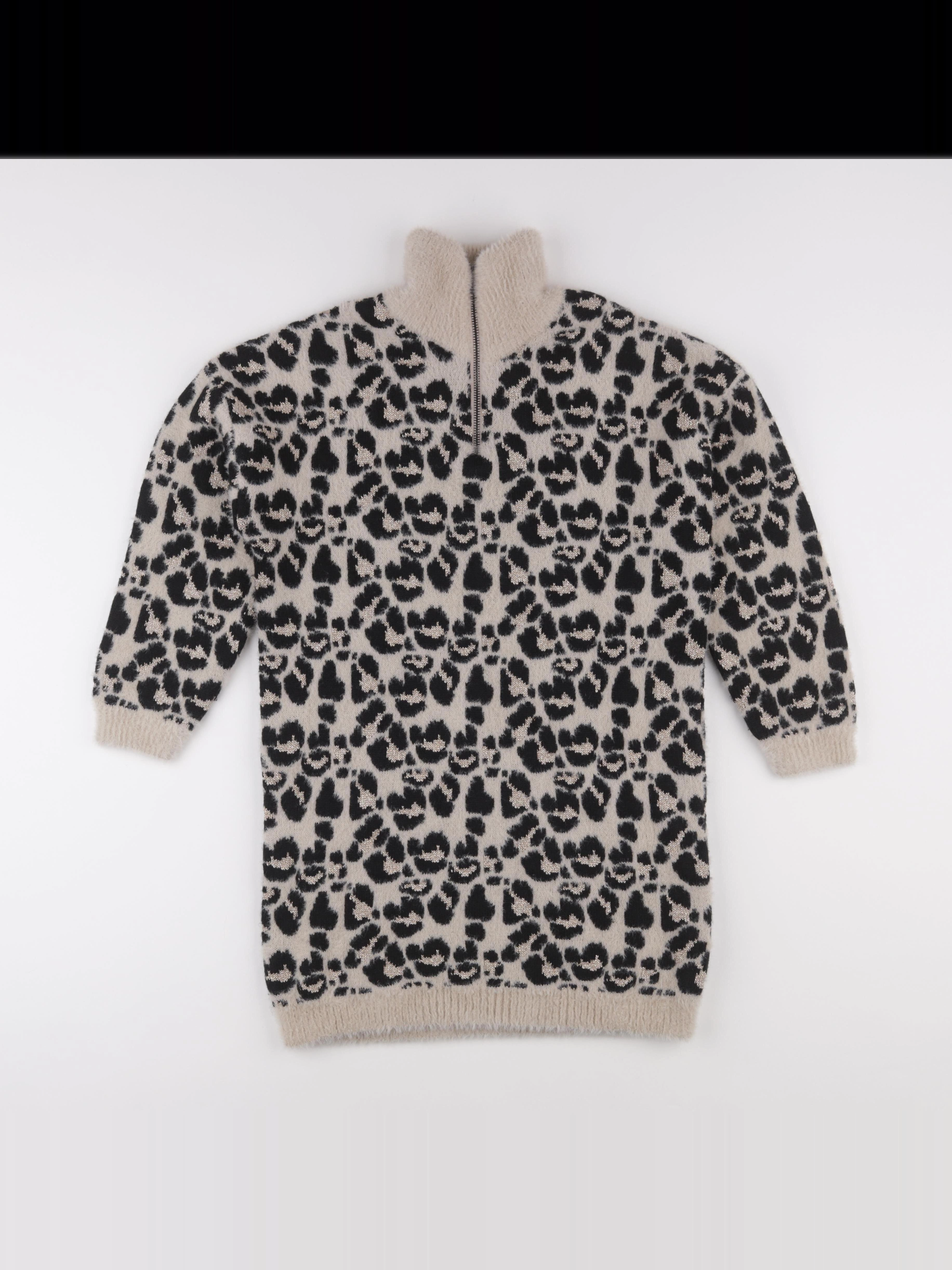 IKKS - robe beige, noir, or - 10 ans