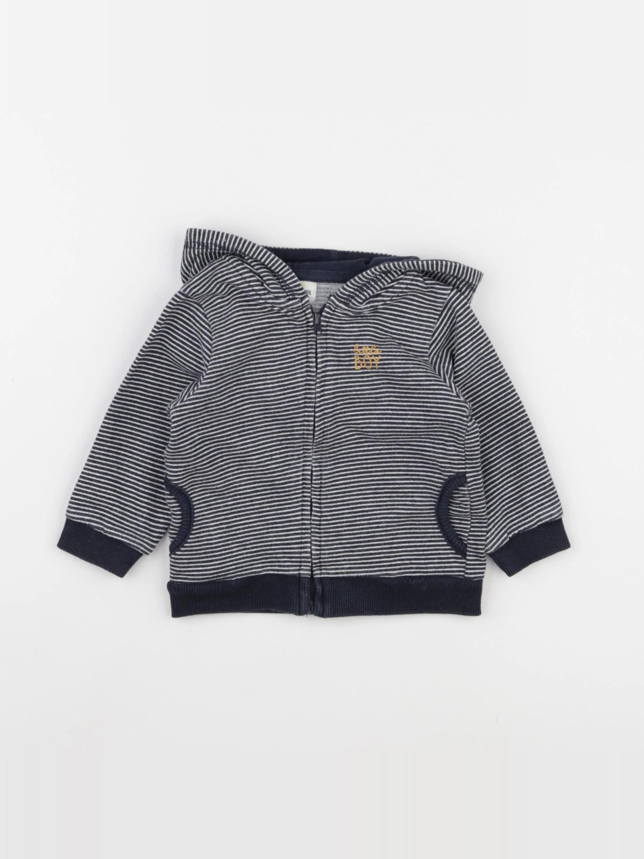 Tape à l'oeil - sweat bleu - 12 mois