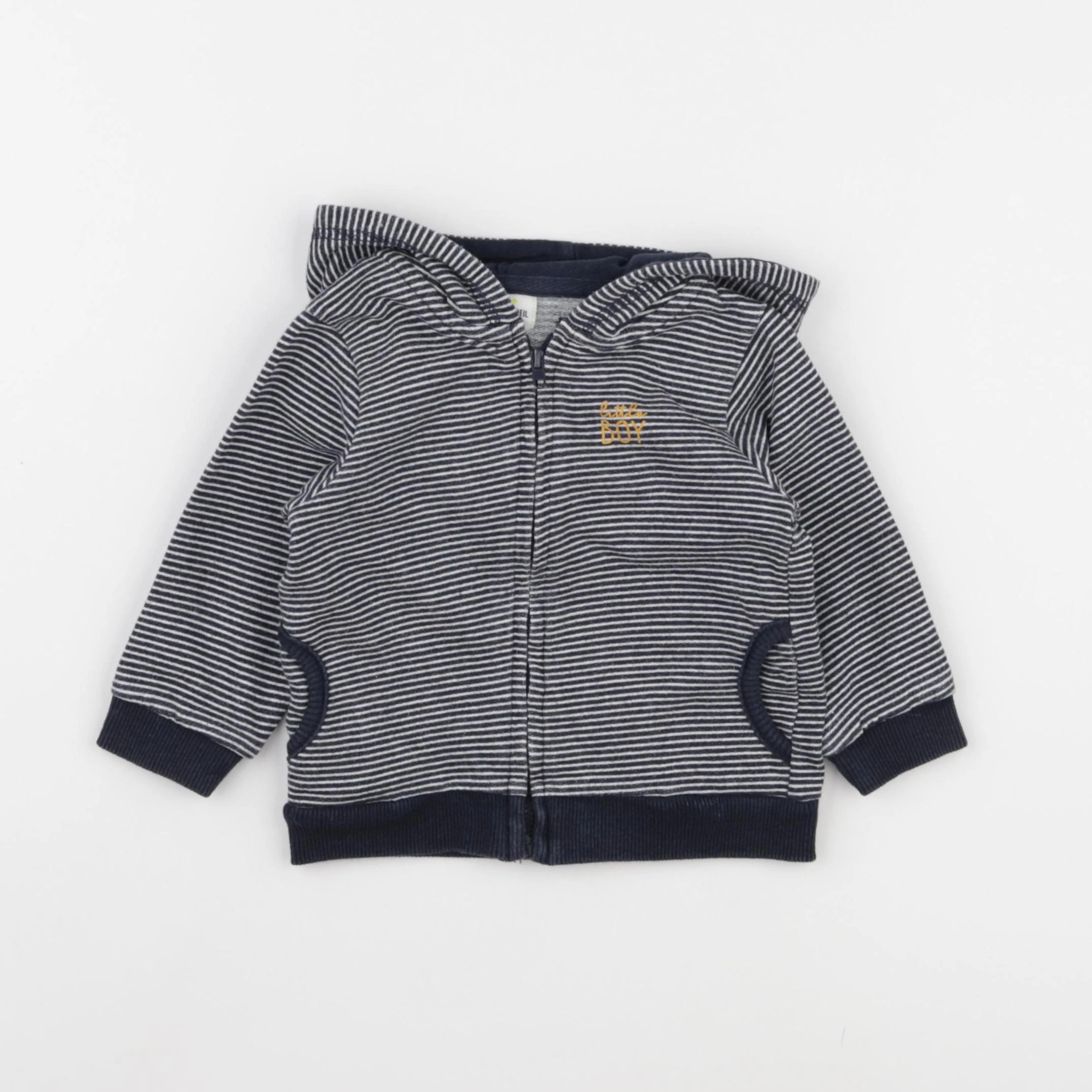 Tape à l'oeil - sweat bleu - 12 mois