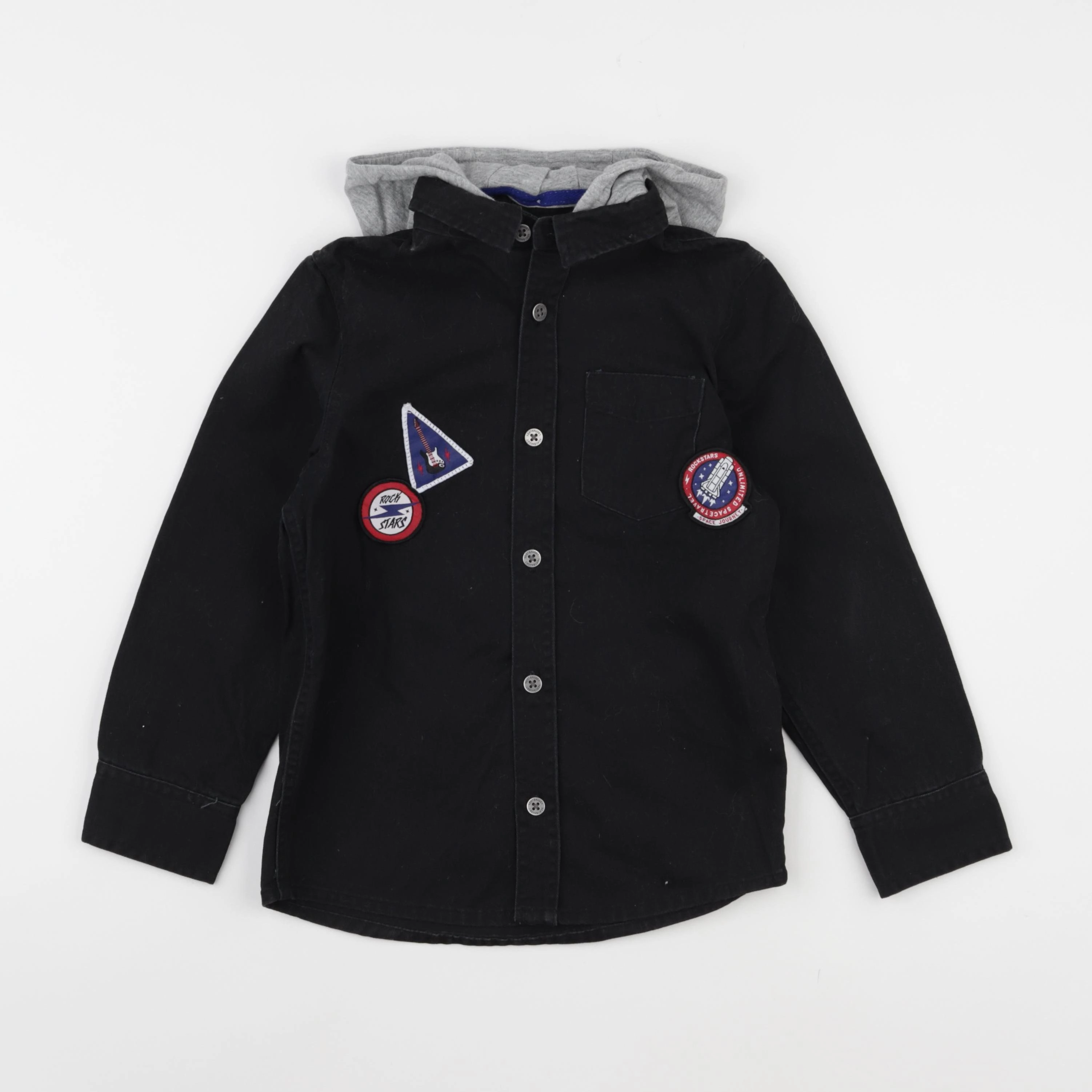 Vertbaudet - chemise noir - 8 ans