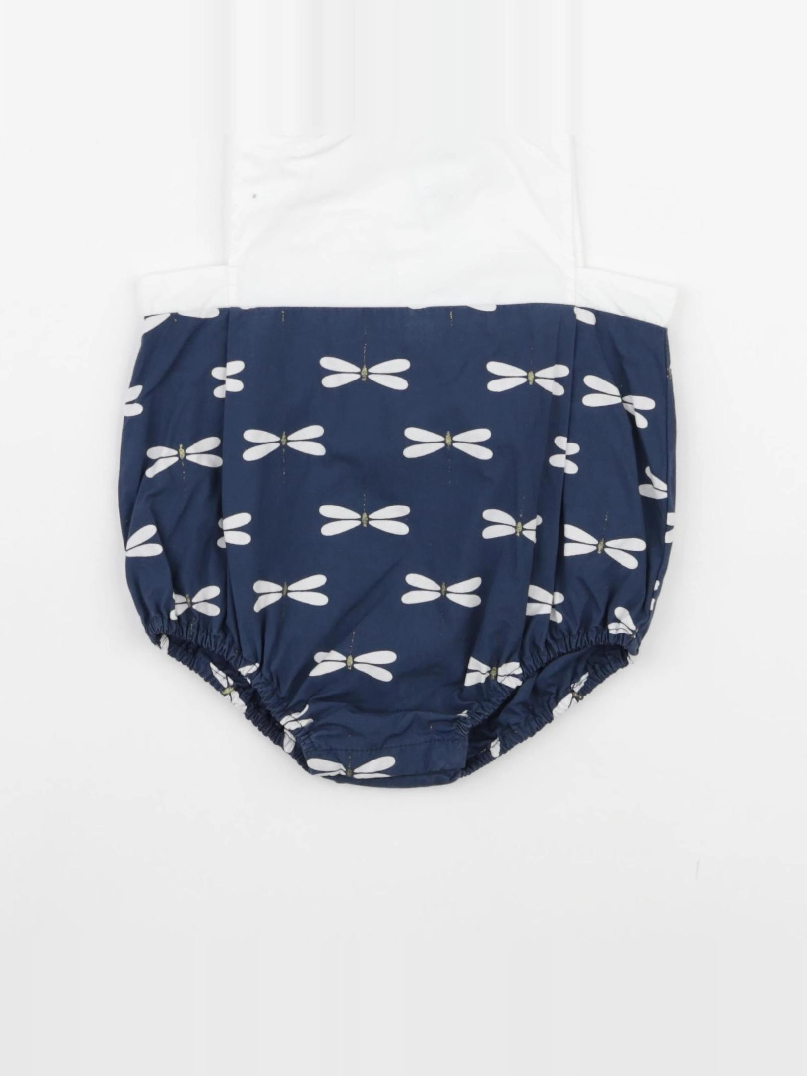 Jacadi - combinaison bleu, blanc - 12 mois