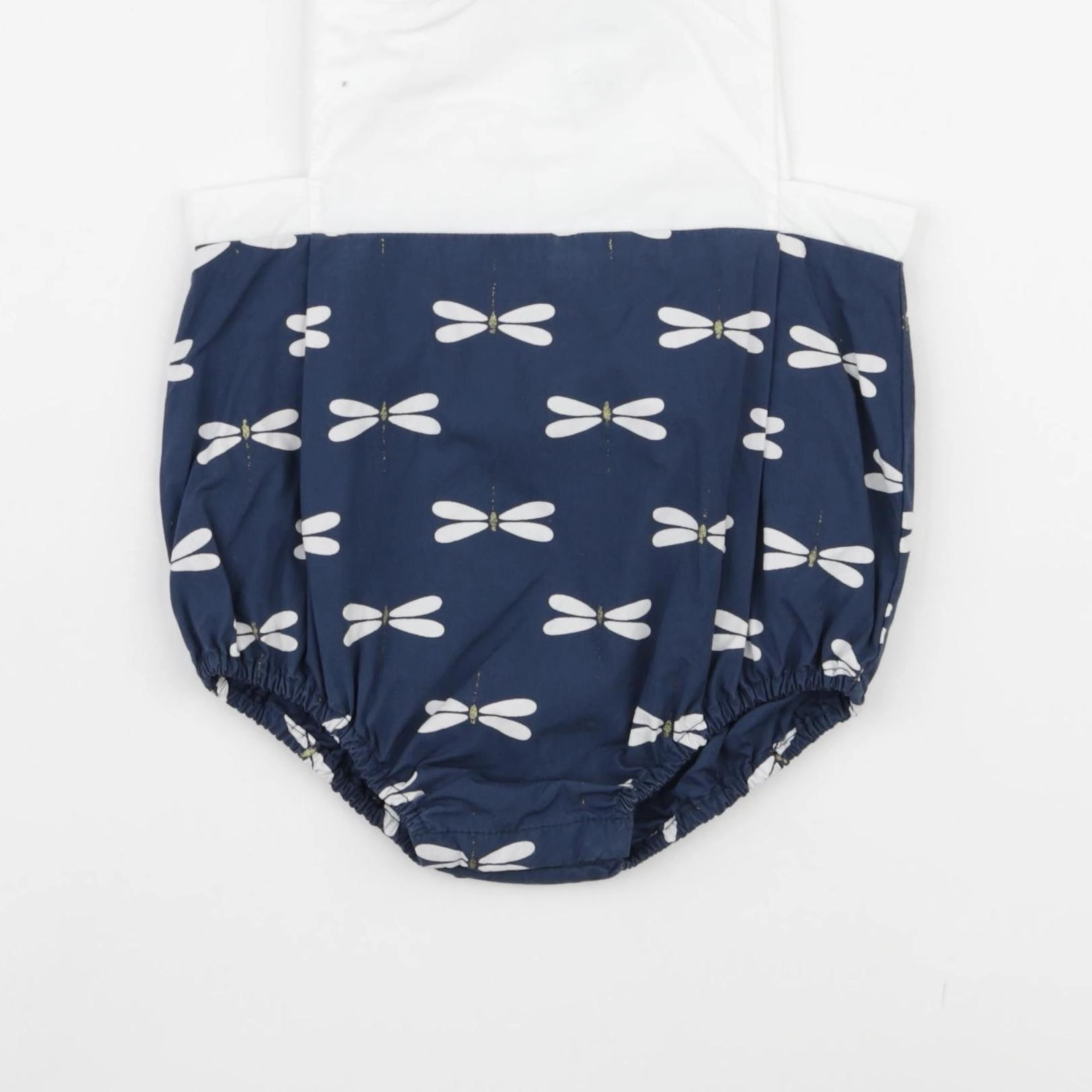 Jacadi - combinaison bleu, blanc - 12 mois