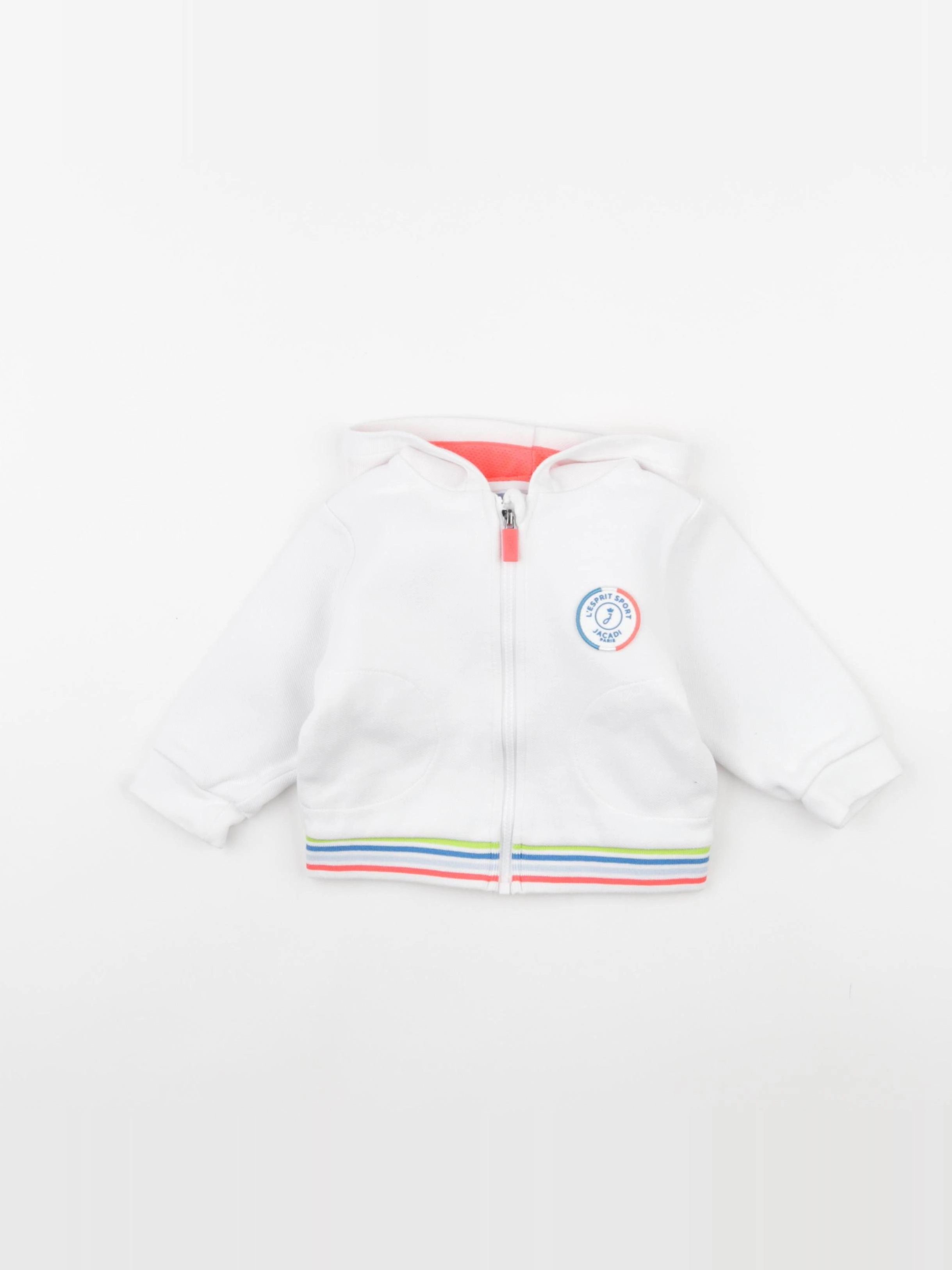 Jacadi - gilet blanc - 12 mois