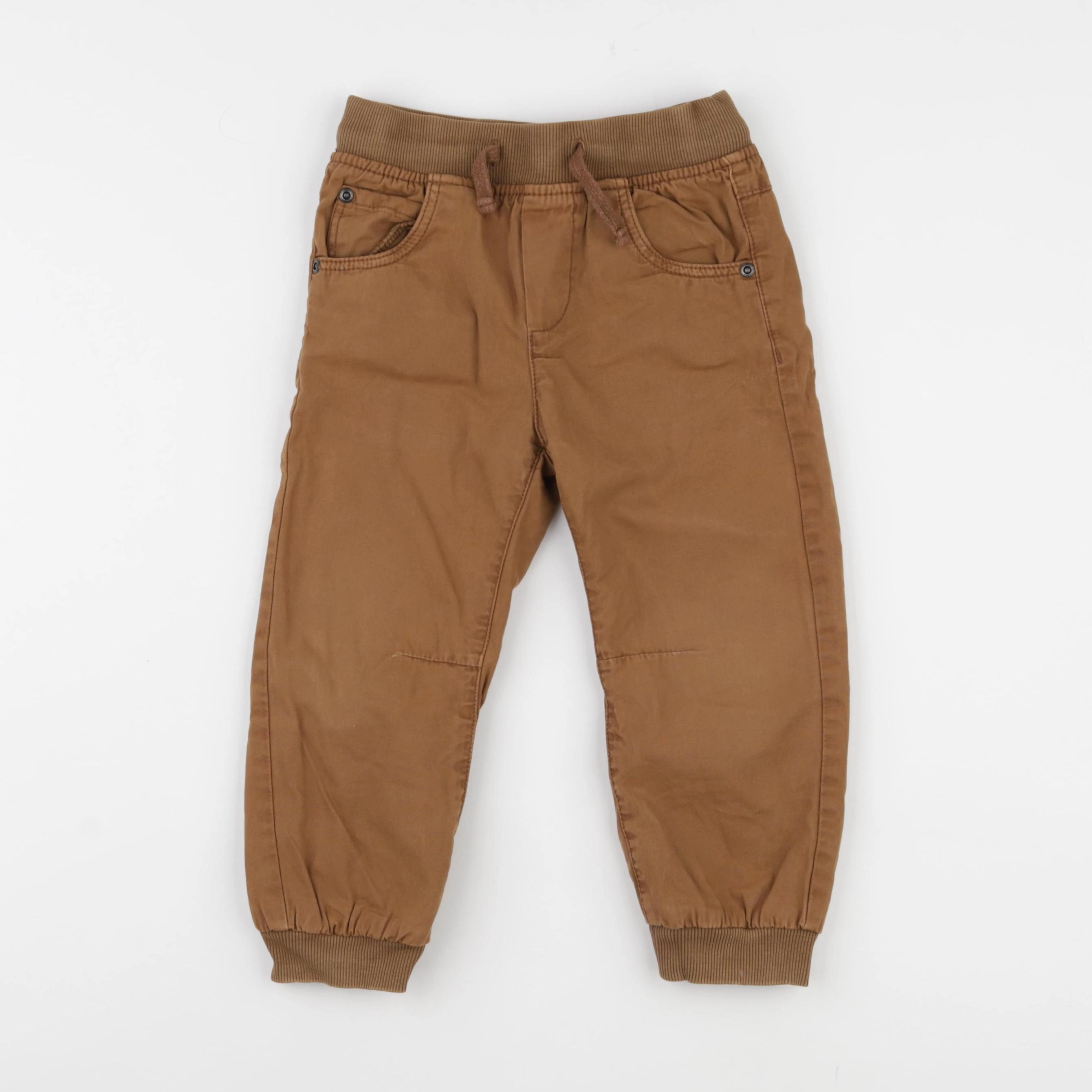 Vertbaudet - pantalon doublé marron - 4 ans