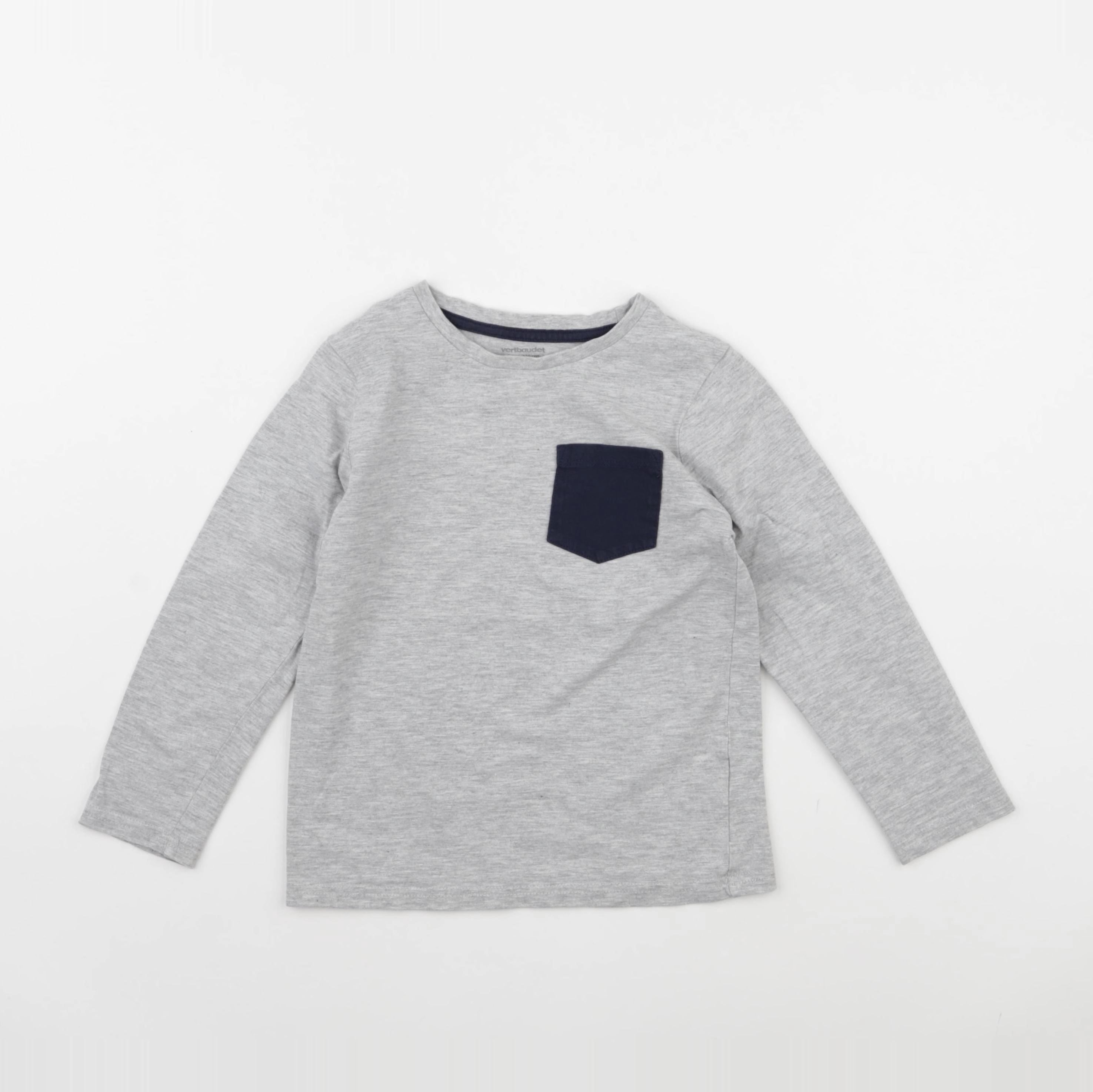 Vertbaudet - tee-shirt gris - 6 ans