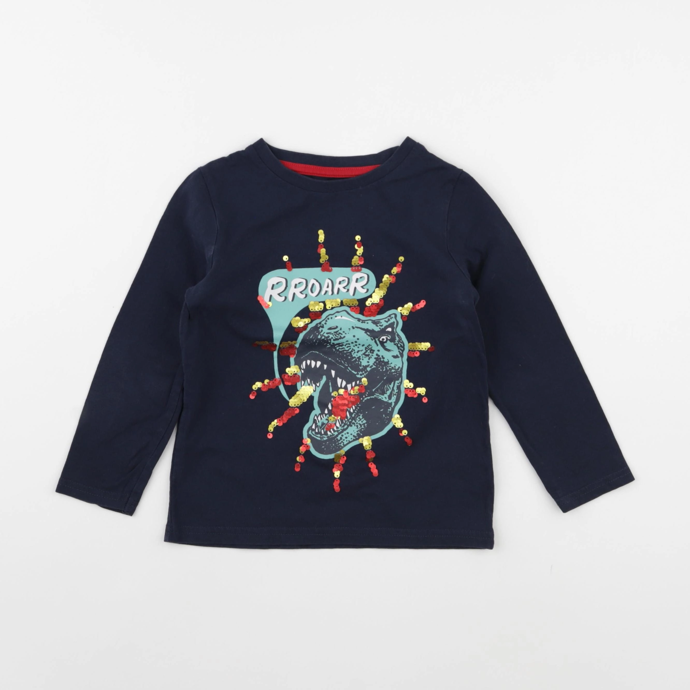 Vertbaudet - tee-shirt bleu - 5 ans