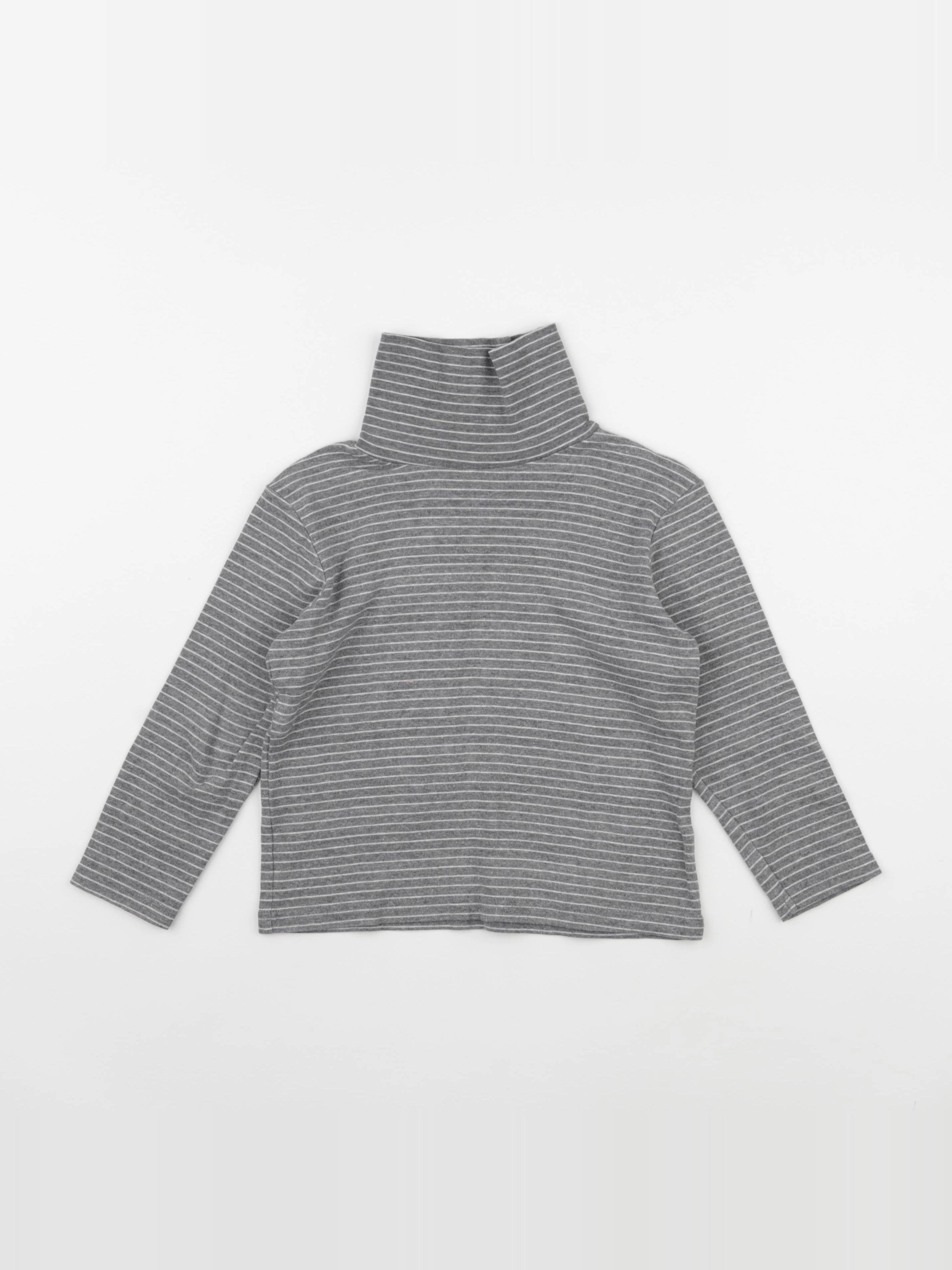 Vertbaudet - sous-pull gris - 8 ans