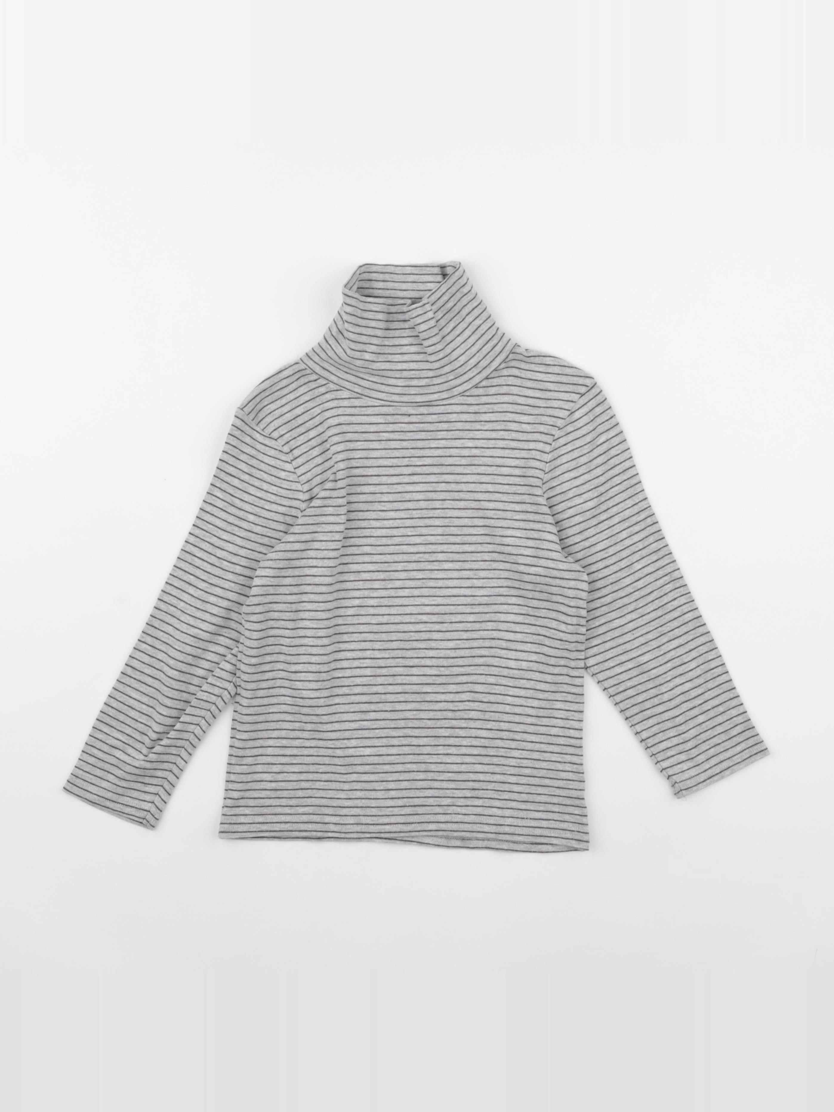Vertbaudet - sous-pull gris - 6 ans