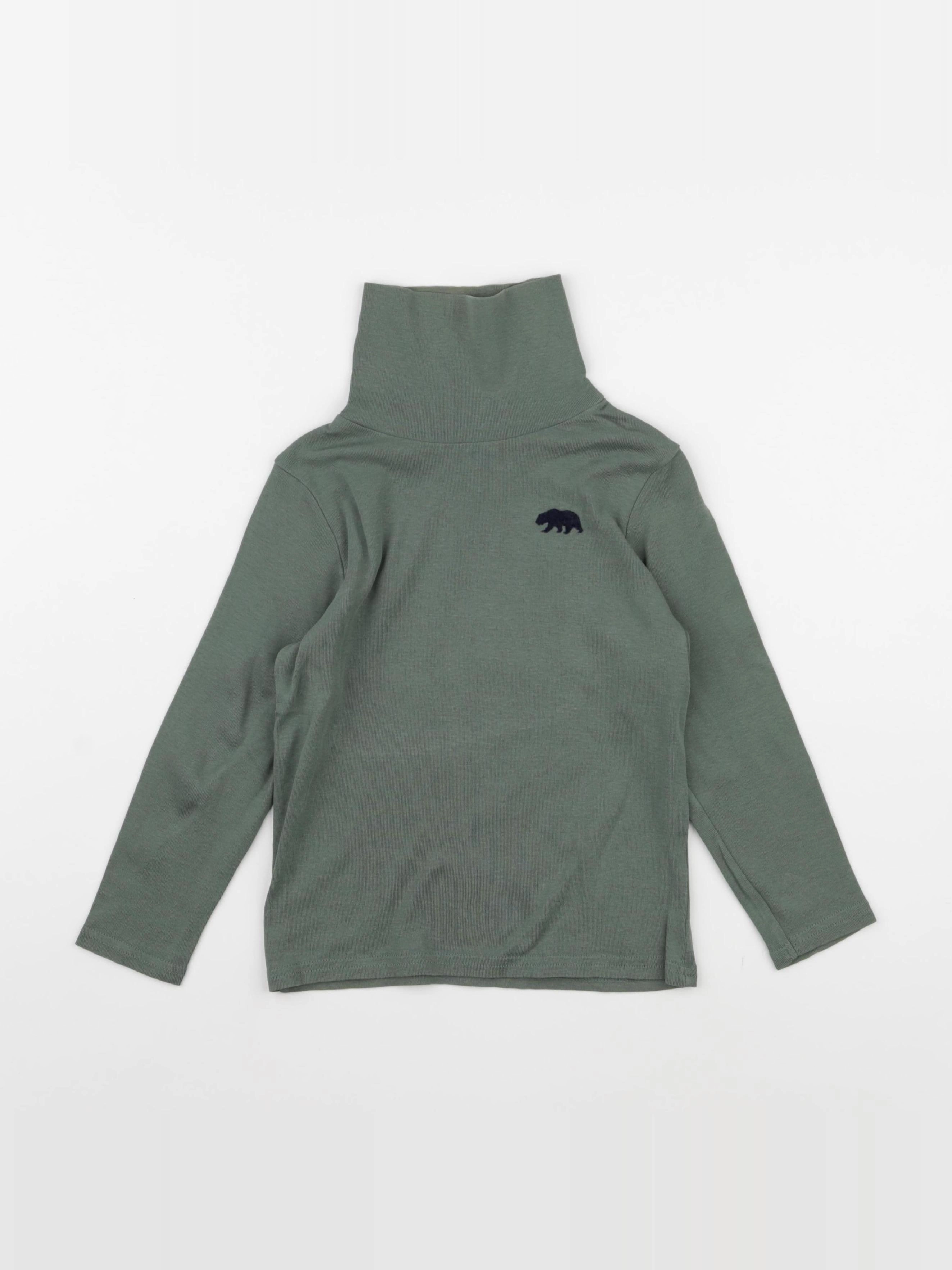 Vertbaudet - sous-pull vert - 6 ans
