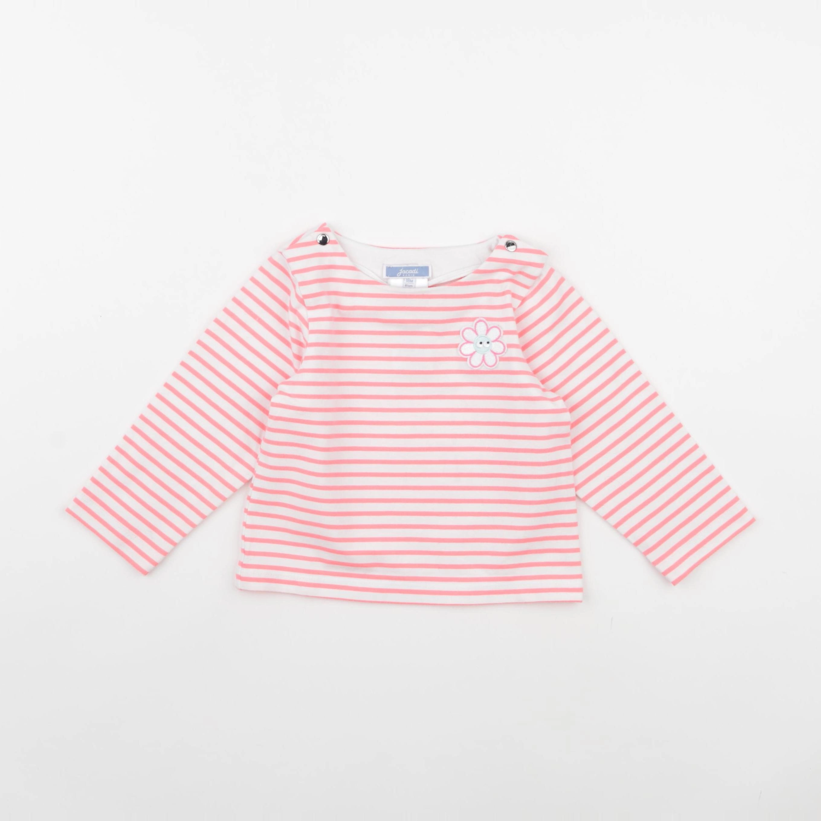 Jacadi - tee-shirt rose fluo - 18 mois