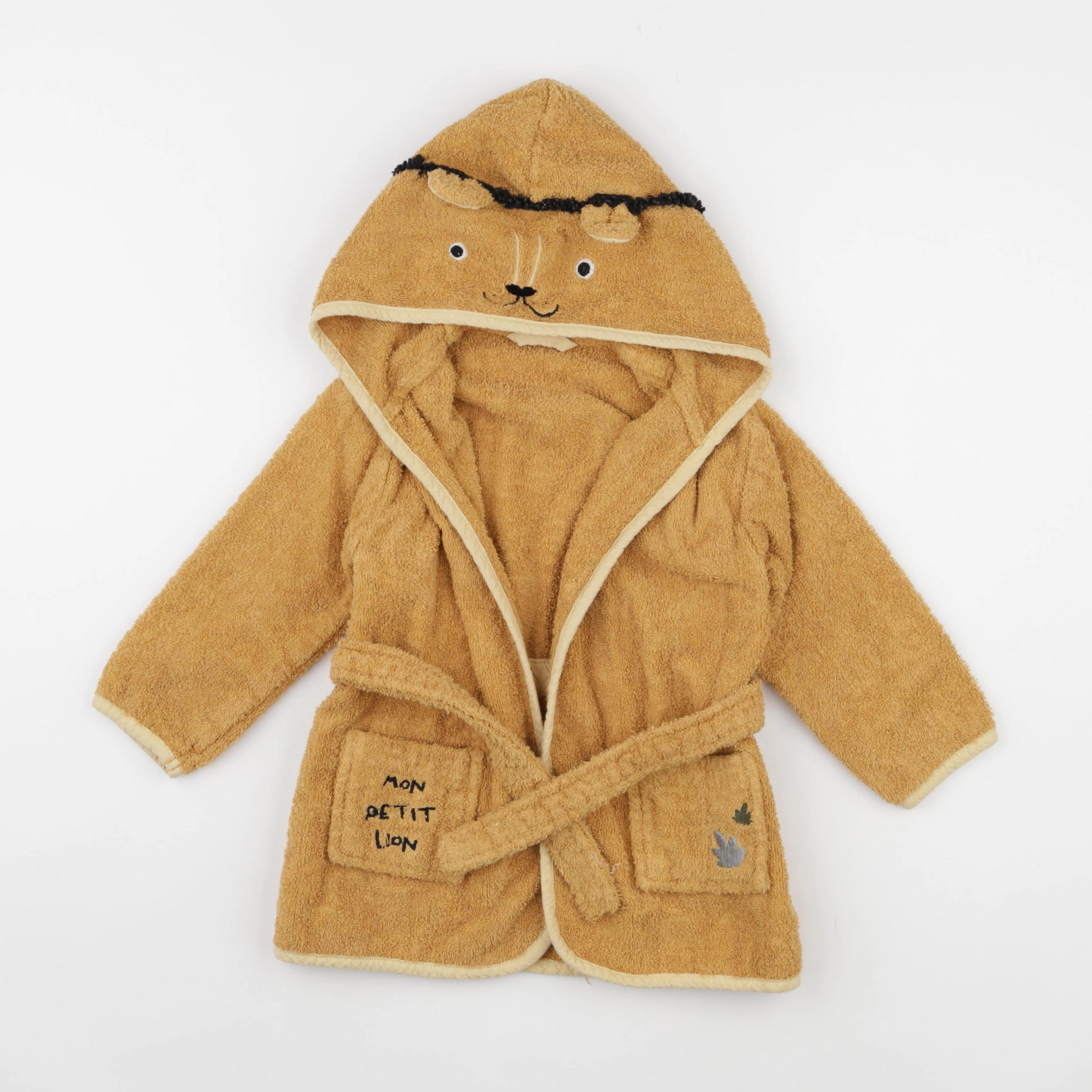 Vertbaudet - peignoir jaune - 3 ans
