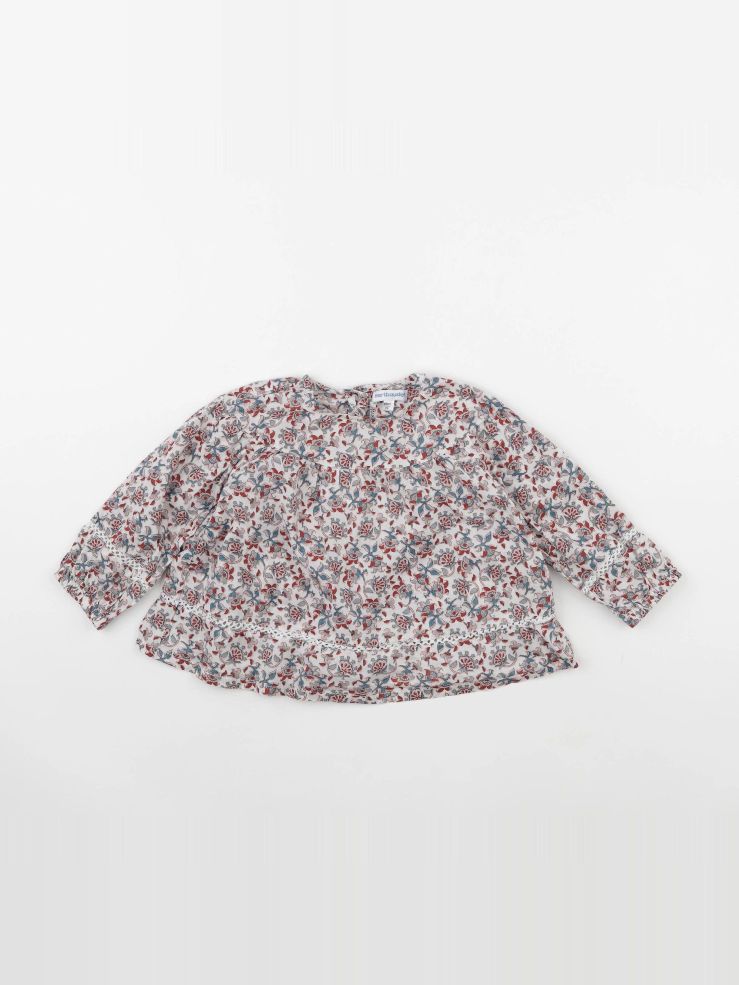 Vertbaudet - blouse multicolore - 2 ans