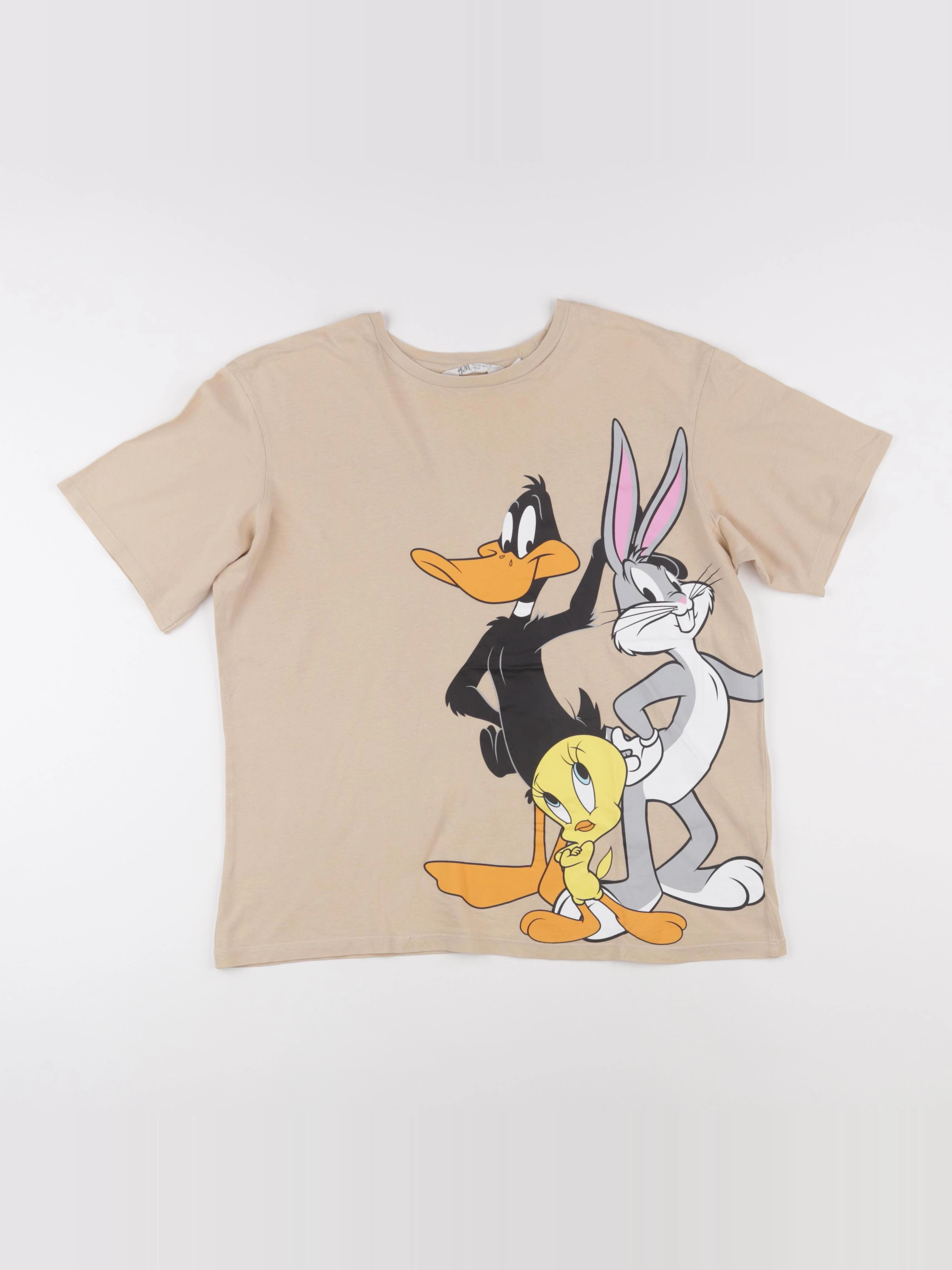 H&M - tee-shirt beige - 12/14 ans