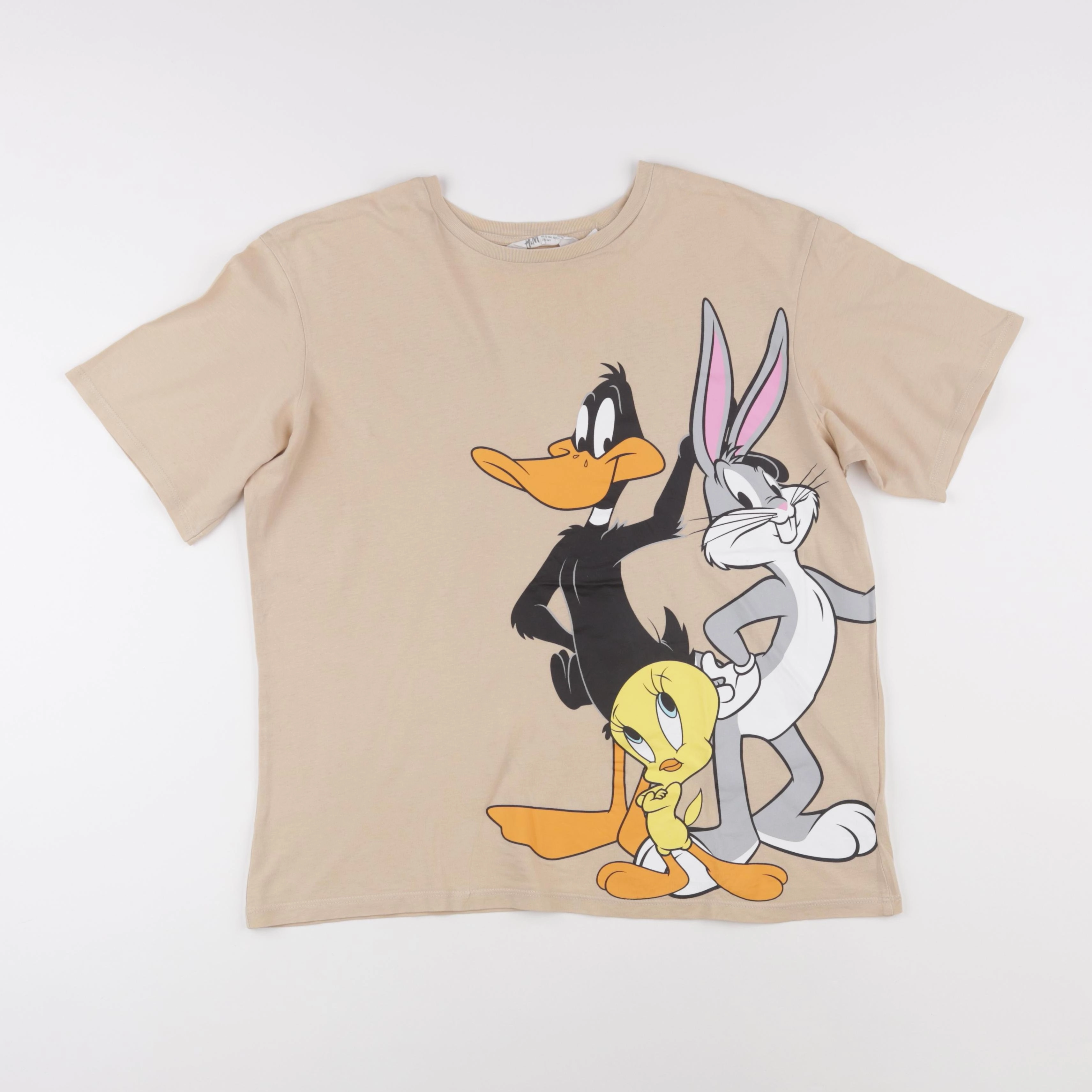 H&M - tee-shirt beige - 12/14 ans