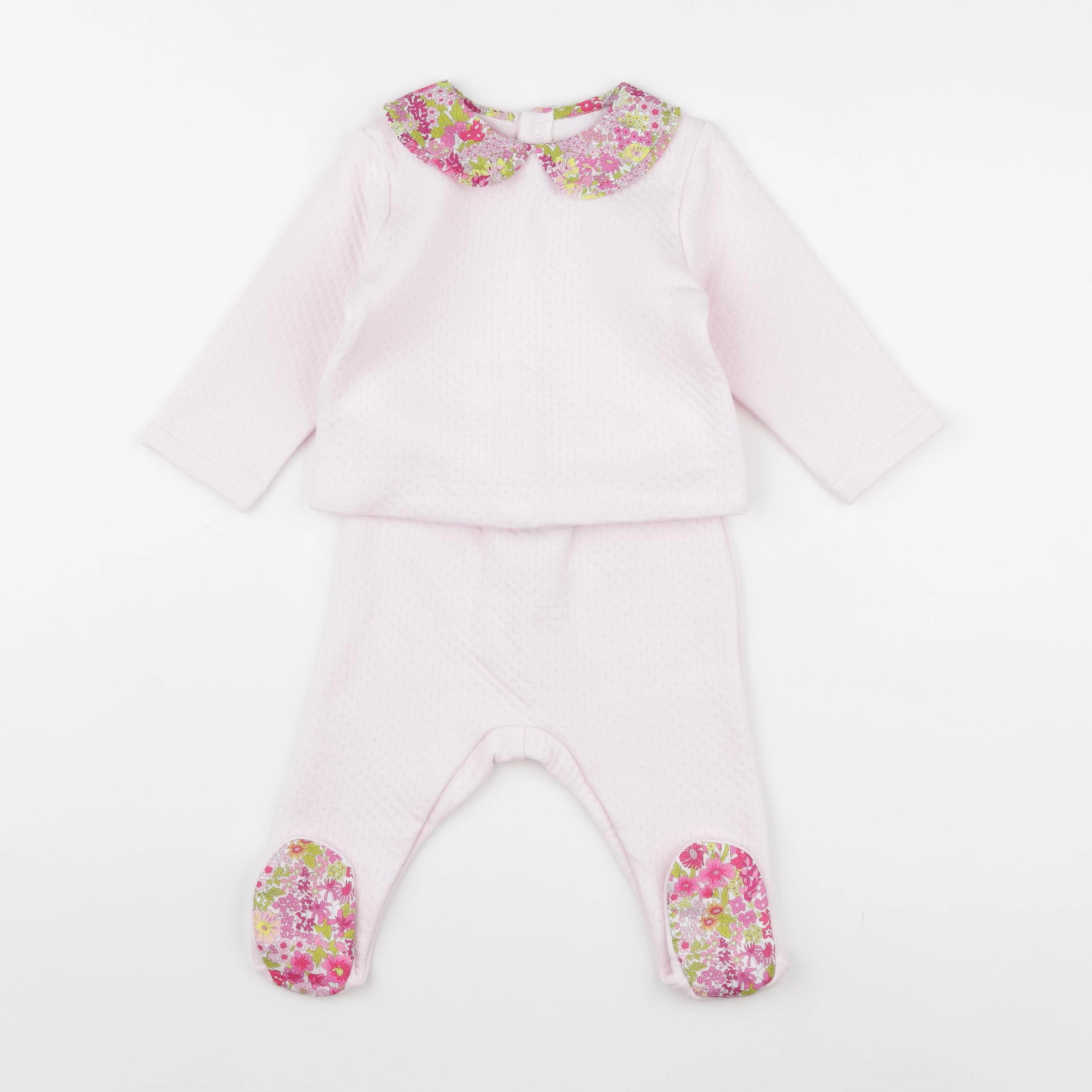 Jacadi - ensemble rose - 12 mois