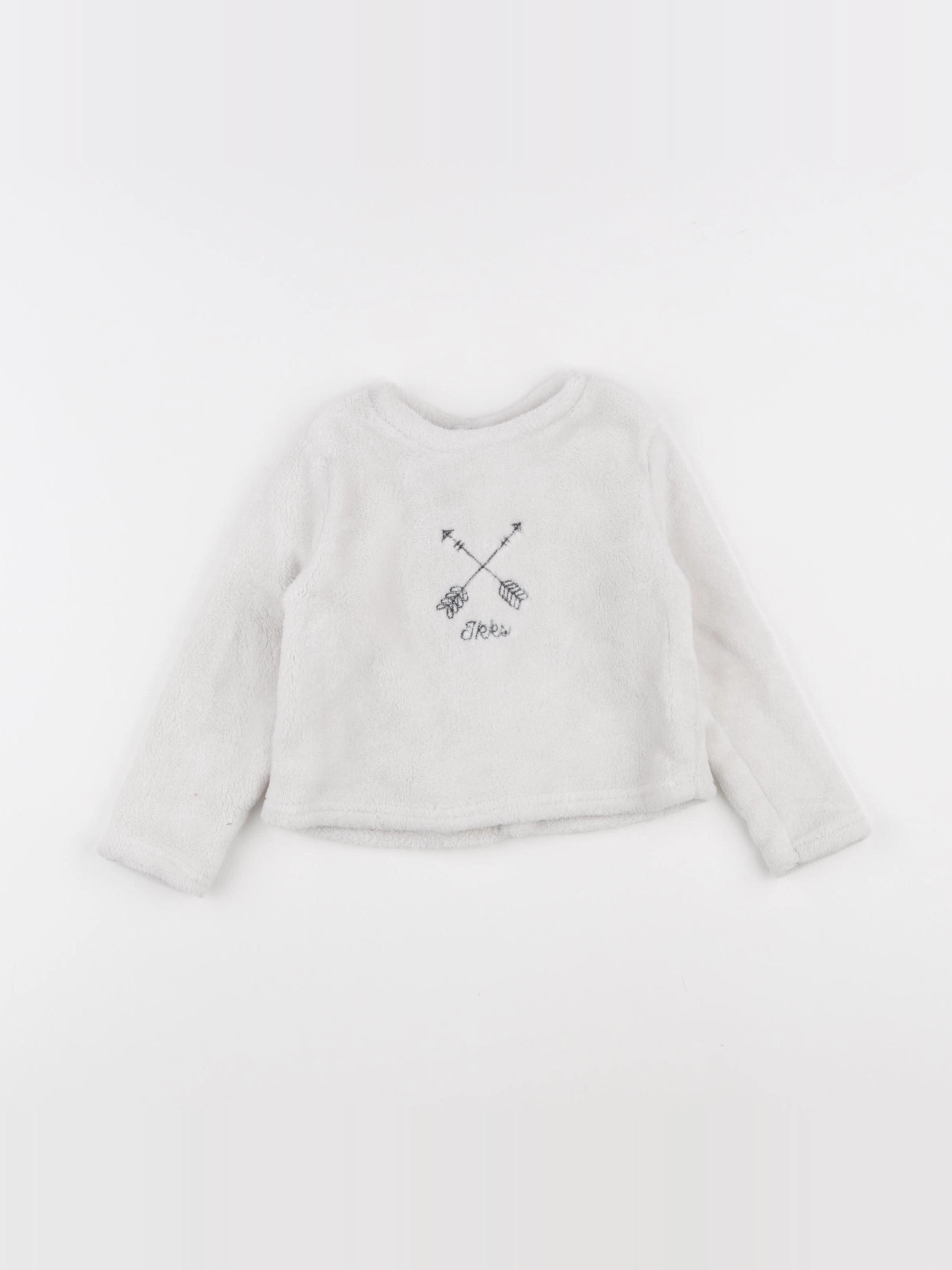 IKKS - pull blanc - 2 ans