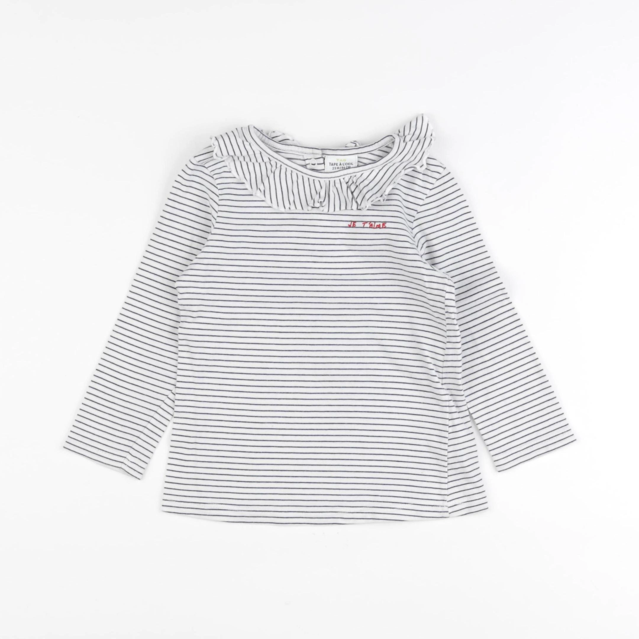 Tape à l'oeil - tee-shirt blanc - 24 mois