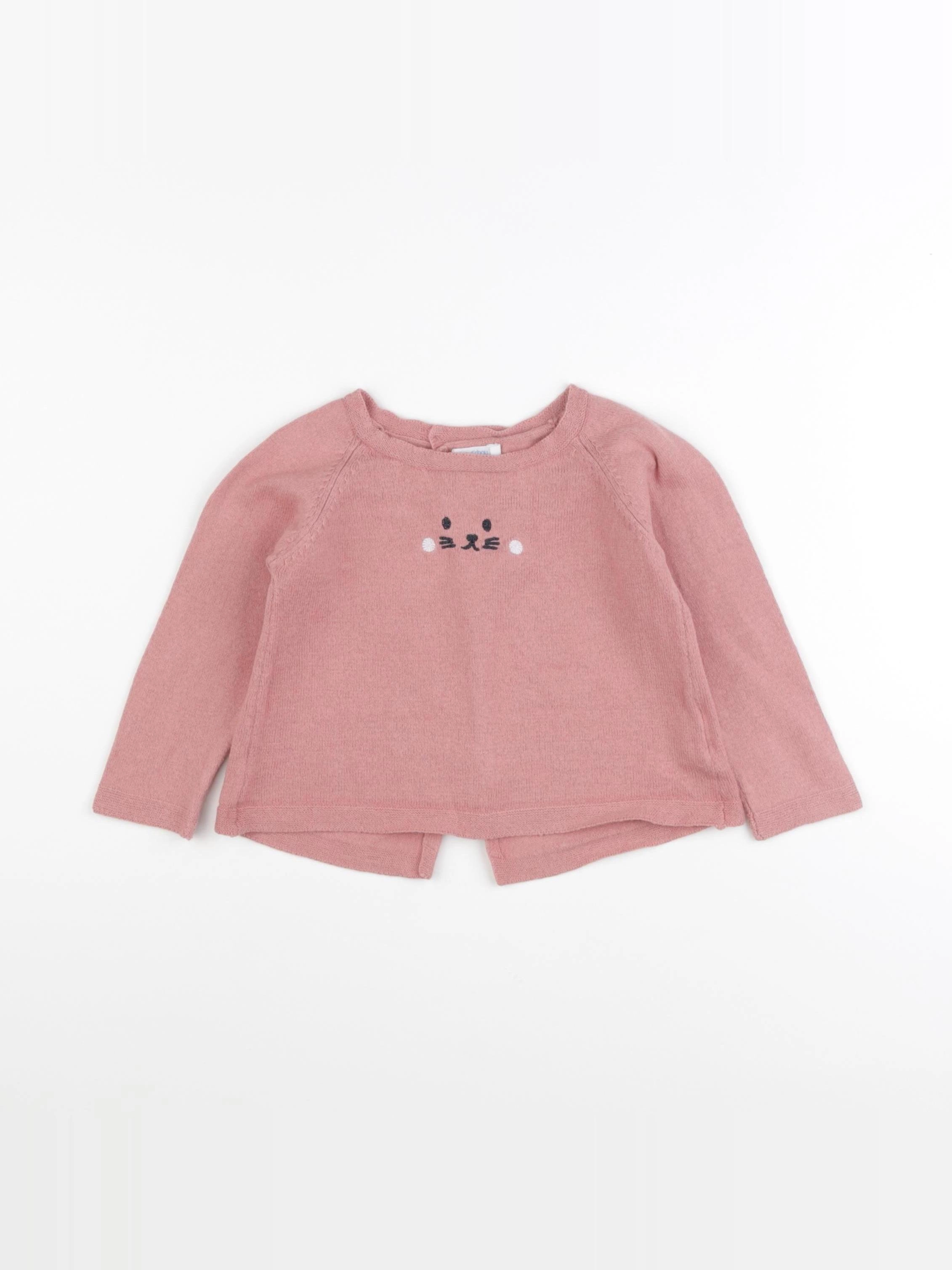 Boutchou - pull rose - 18 mois