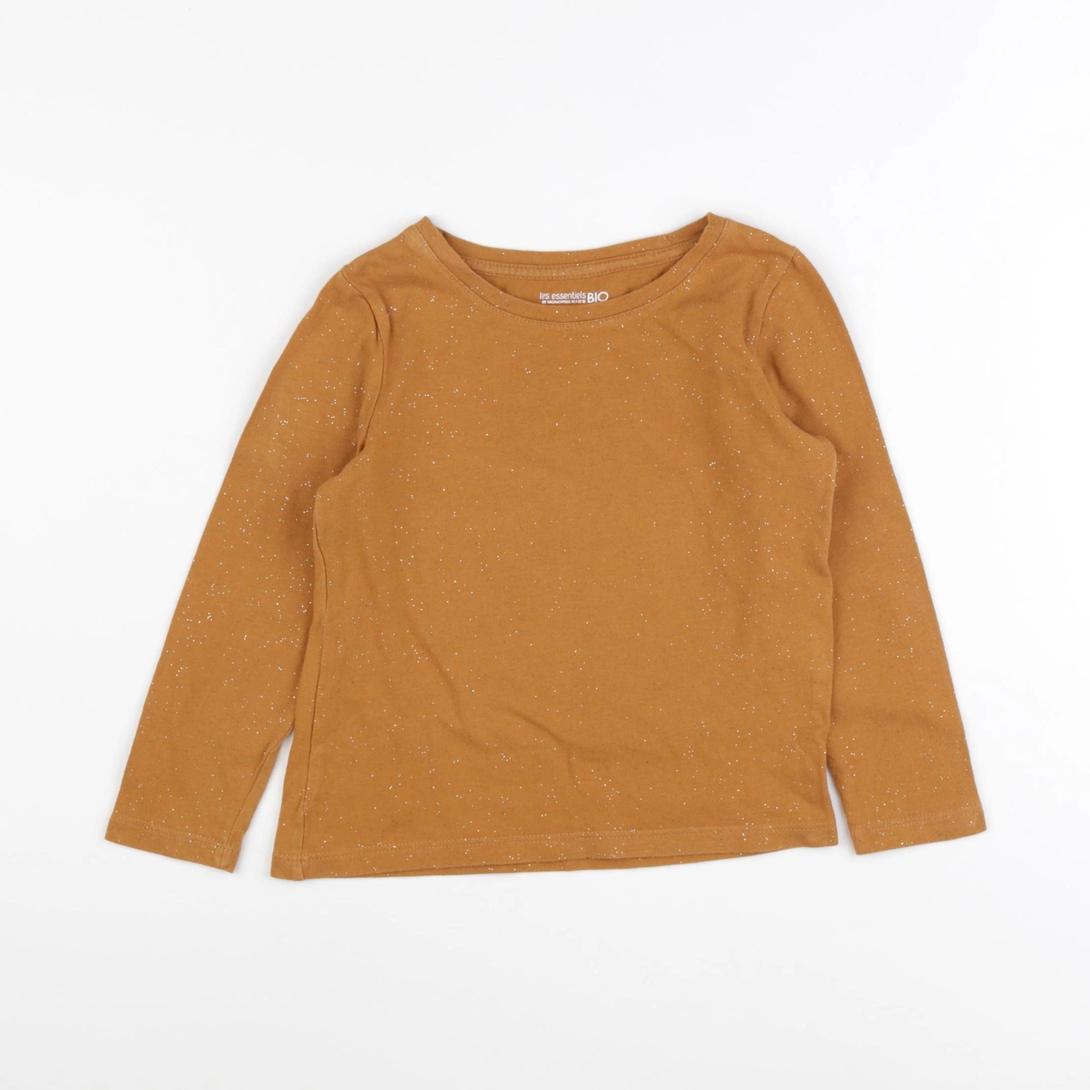 Monoprix - tee-shirt marron - 2/3 ans