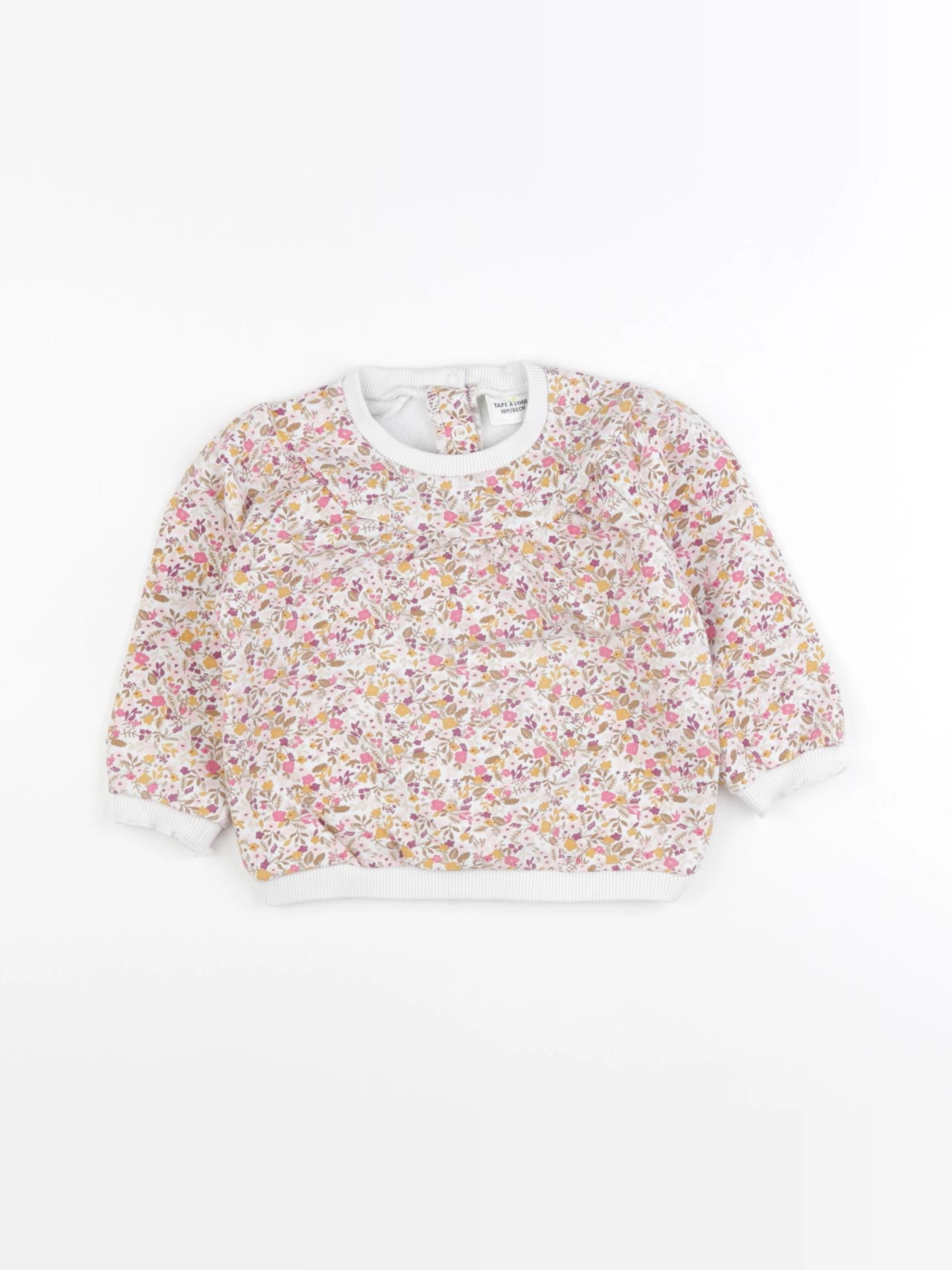 Tape à l'oeil - sweat blanc - 18 mois